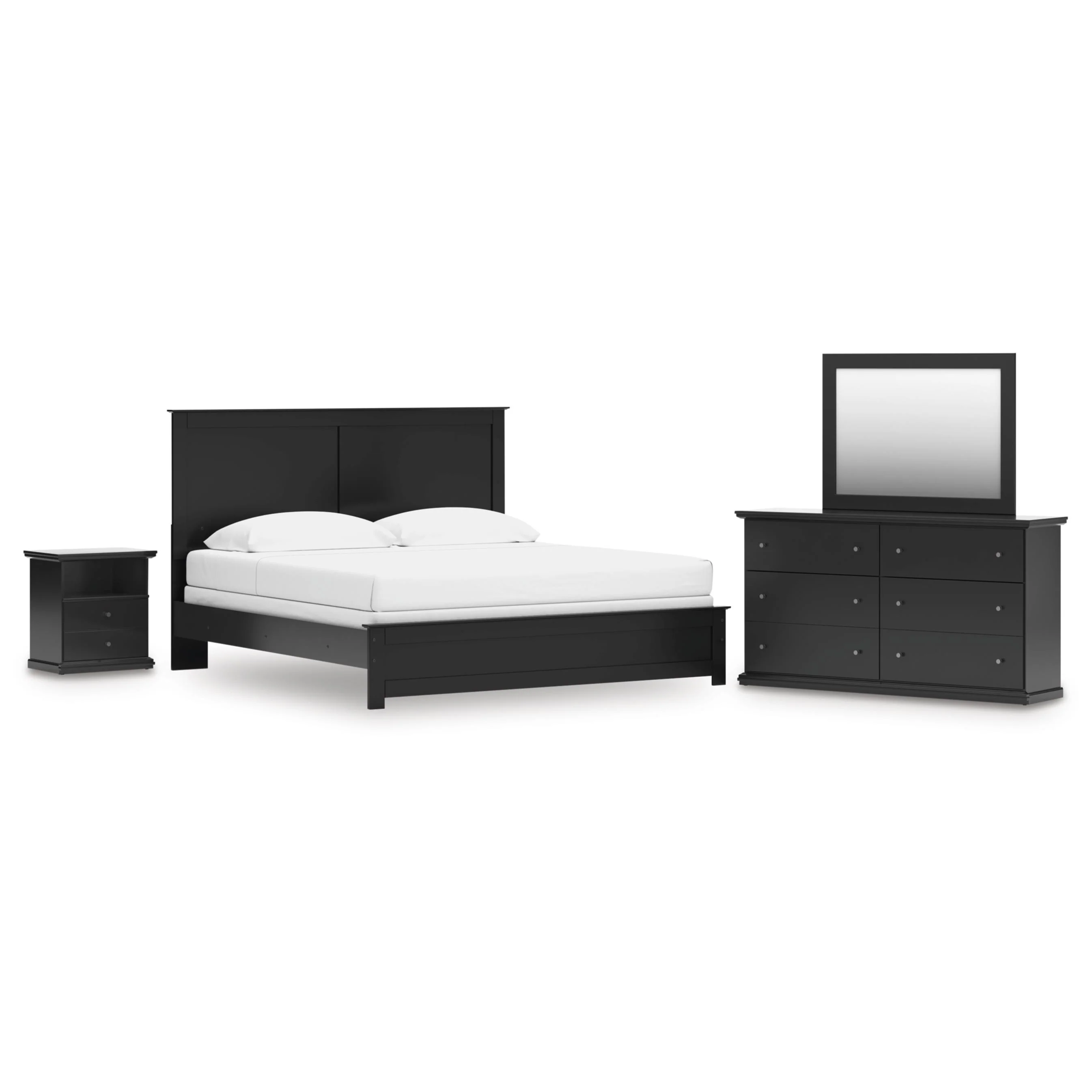 Signature Design by Ashley Maribel B138B65 6 pc King Panel Bedroom Set - Image 1