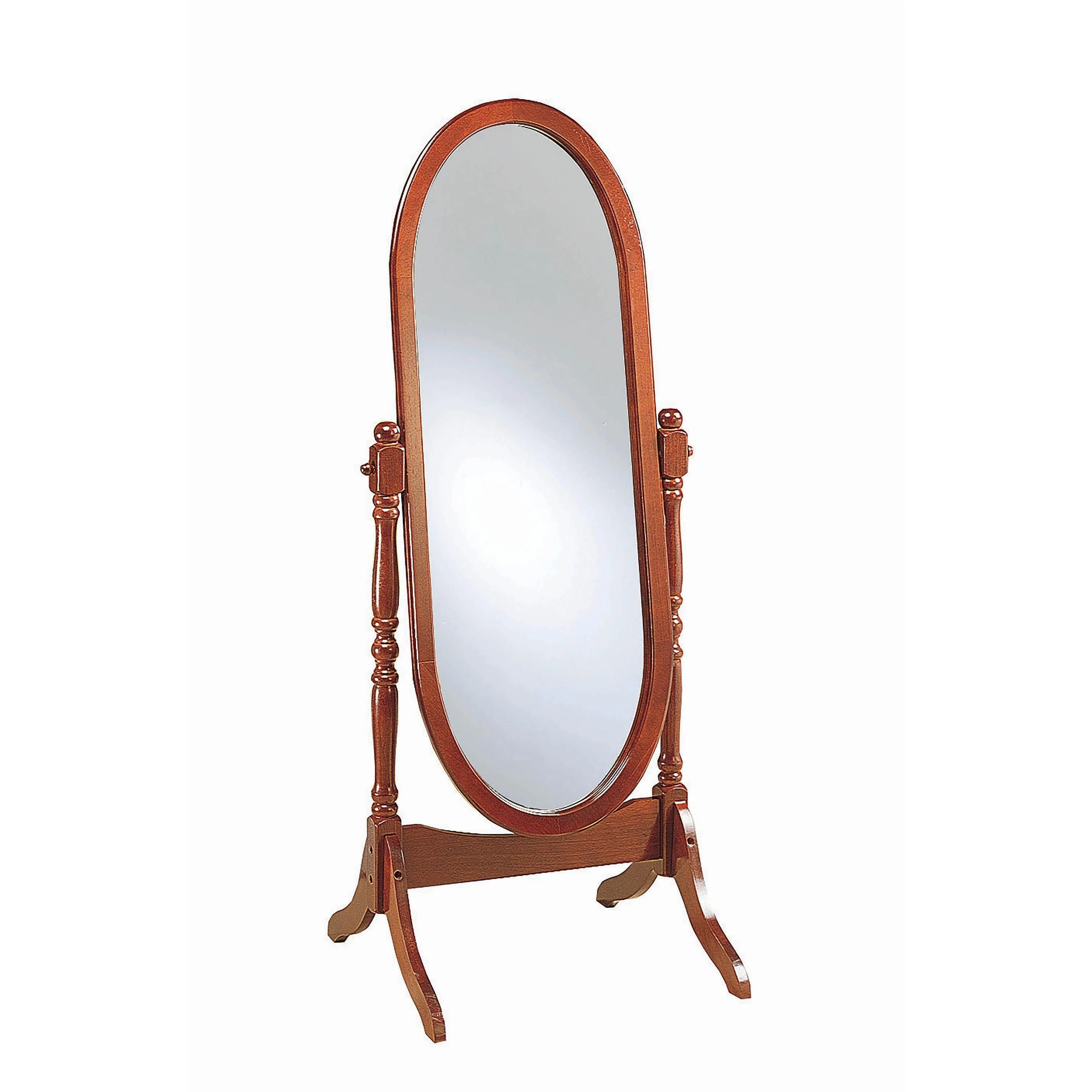 Coaster Furniture Foyet 3101 Wood Adjustable Full Length Cheval Mirror - Merlot - Image 1