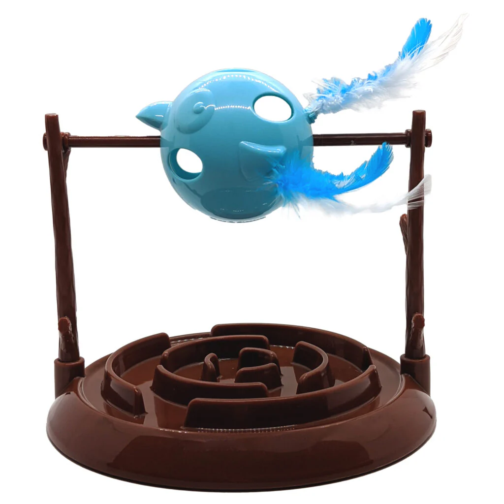 Spot Ethical Pet Cat Toy Doc & Phoebe Twirly Bird Snacker - Image 1