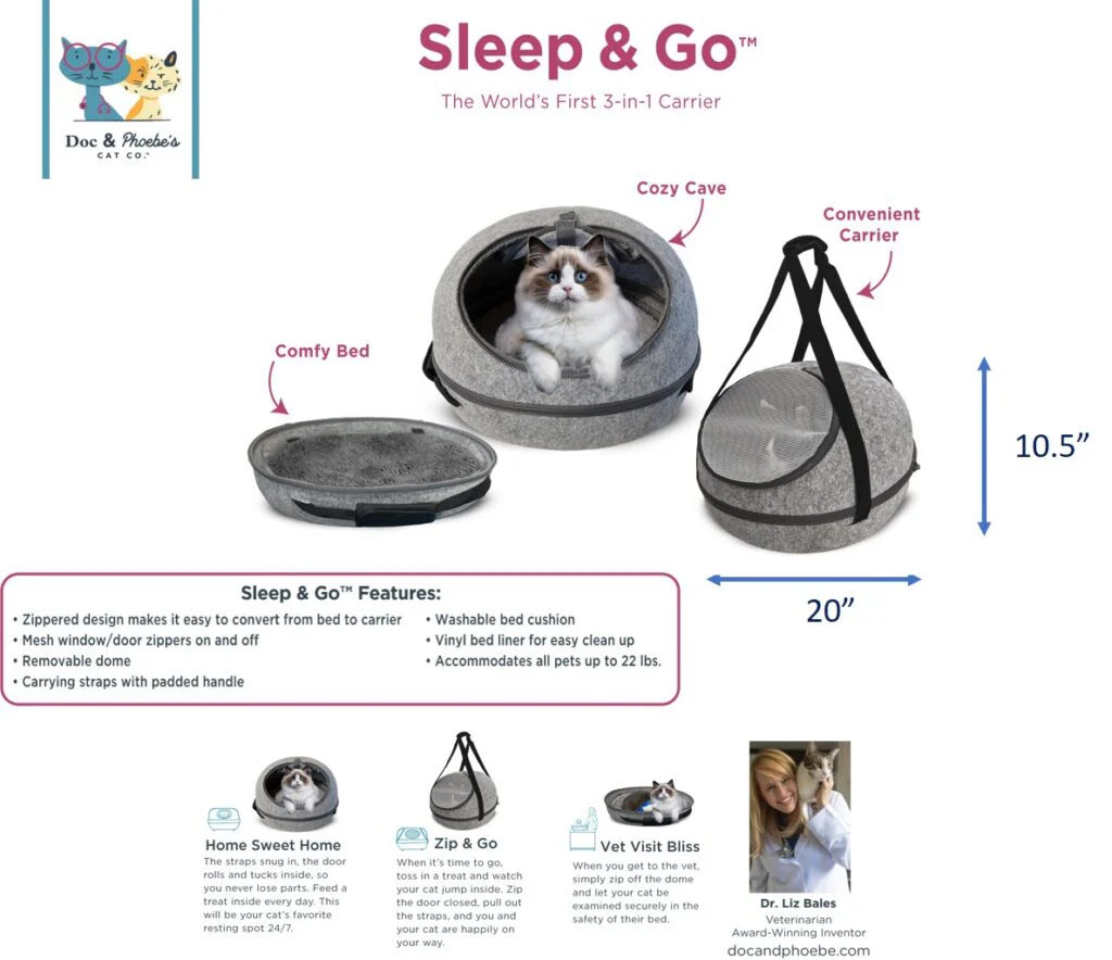 Spot Ethical Pet Doc and Phoebe Sleep and Go Cat Carrier - Image 1