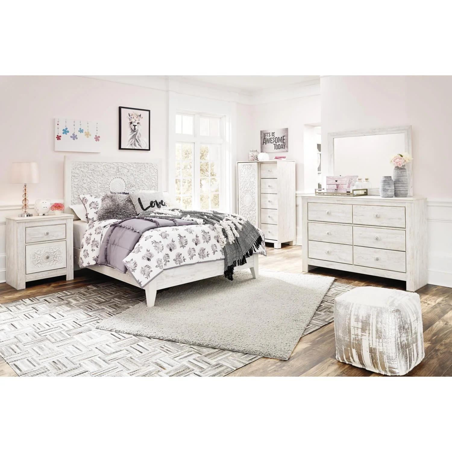 Signature Design by Ashley Paxberry B181B17 5 pc Full Panel Bedroom Set - Image 1