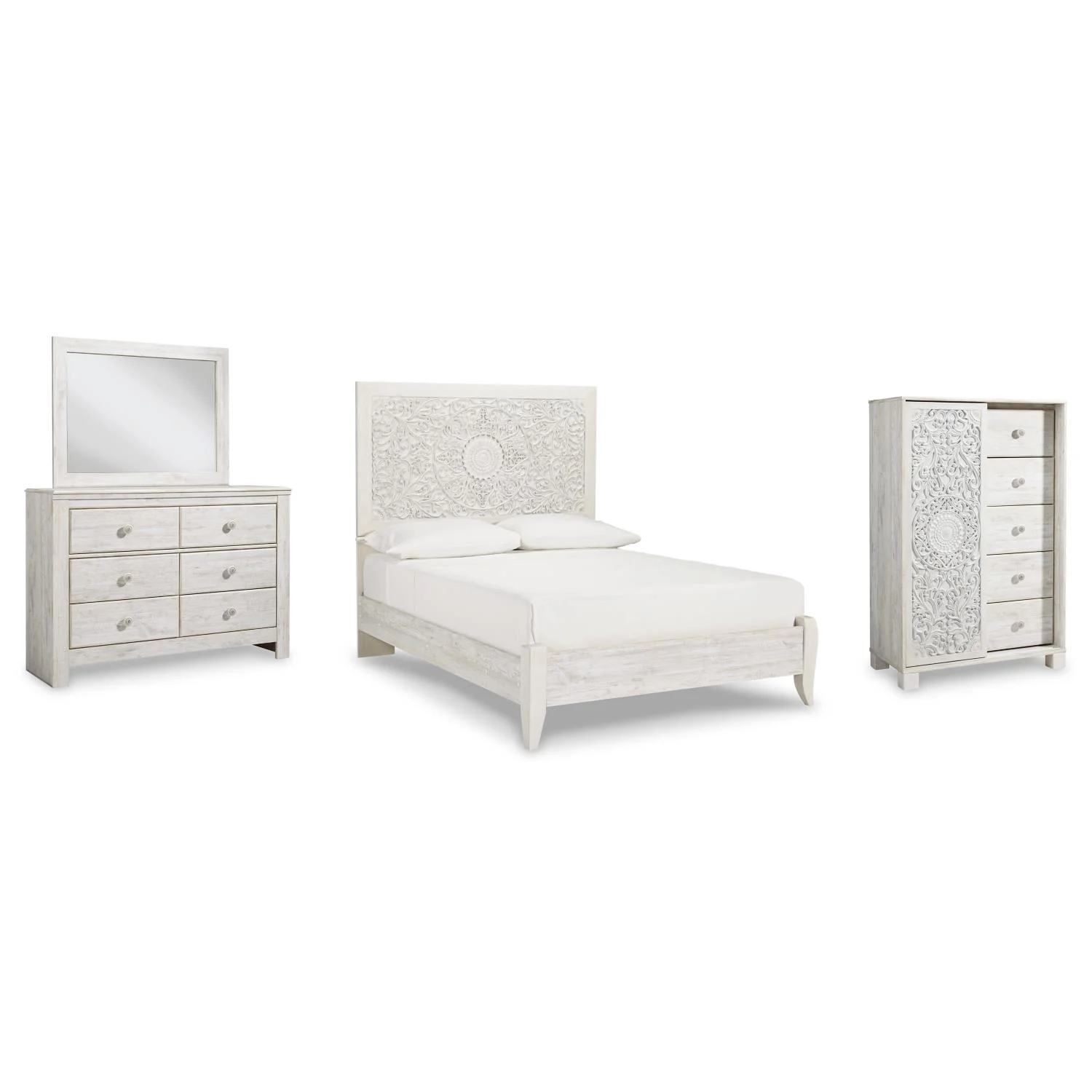 Signature Design by Ashley Paxberry B181B17 5 pc Full Panel Bedroom Set - Image 2