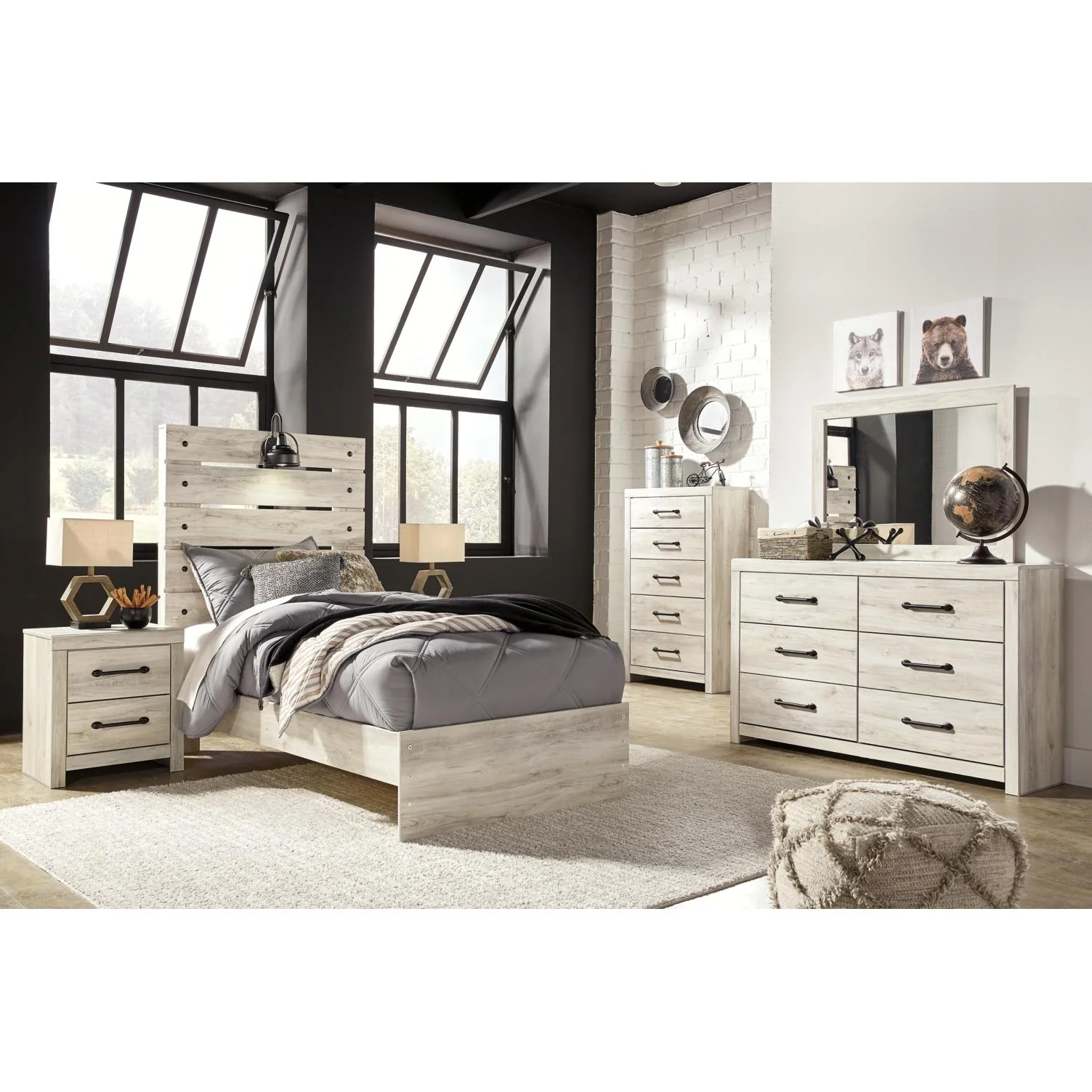 Signature Design by Ashley Cambeck B192B59 7 pc Twin Panel Bedroom Set