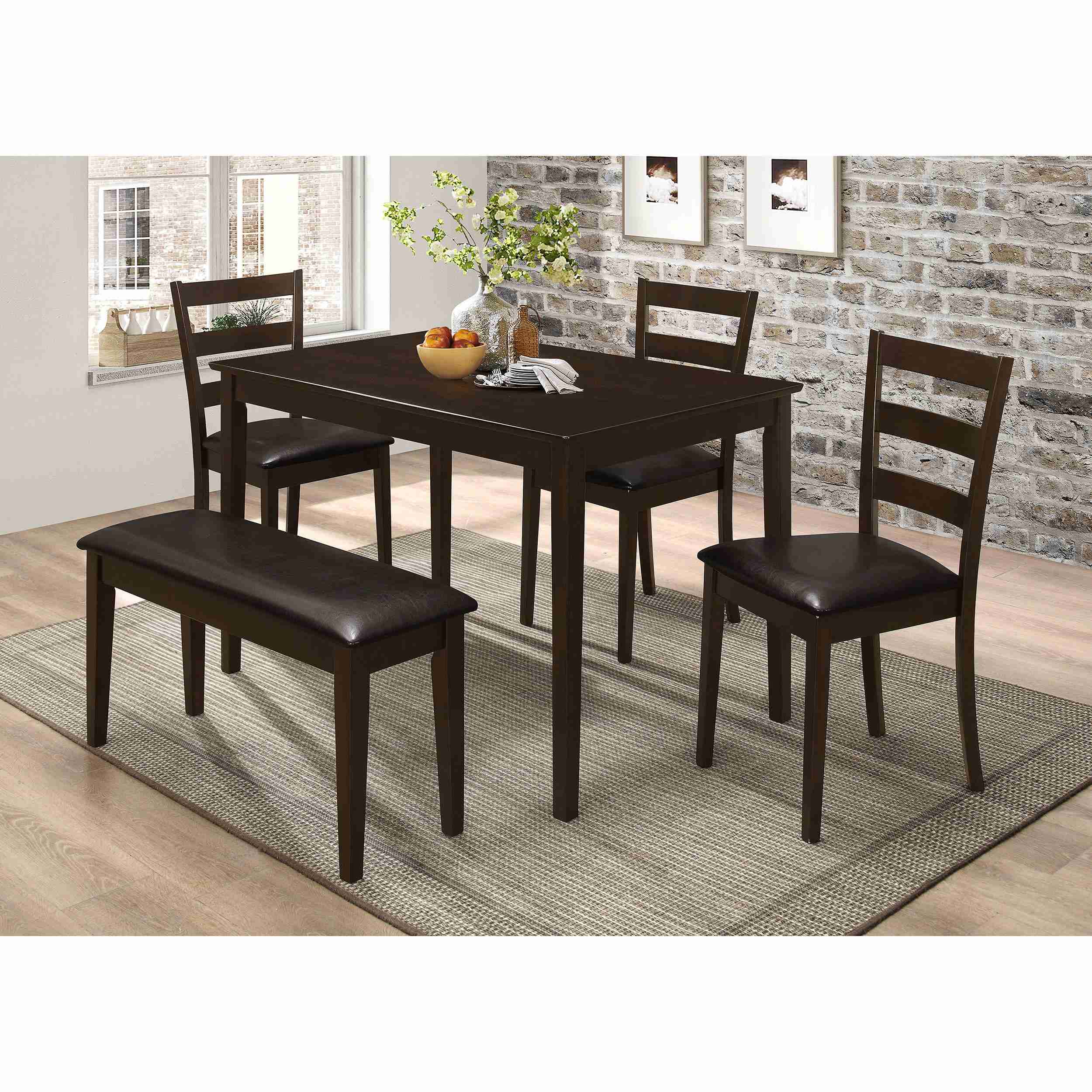 Coaster Furniture Guillen 150232 5-piece Rectangular Dining Table Set – Cappuccino