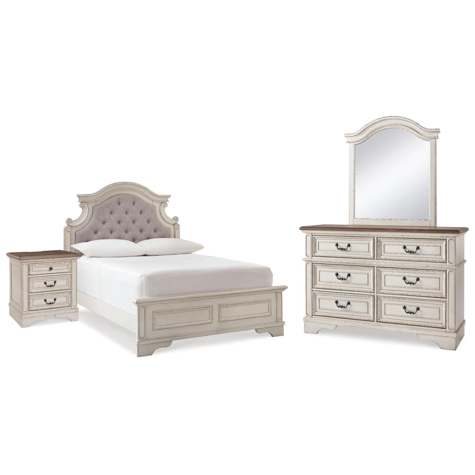 Signature Design by Ashley Realyn B743B40 6 pc Full Panel Bedroom Set