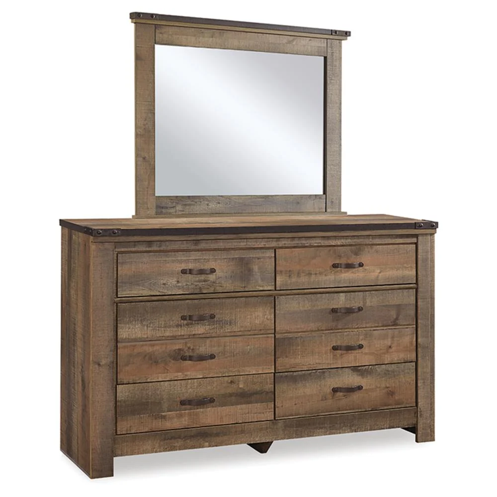 Signature Design by Ashley Trinell B446B89 9 pc Full Bookcase Bedroom Set - Image 2