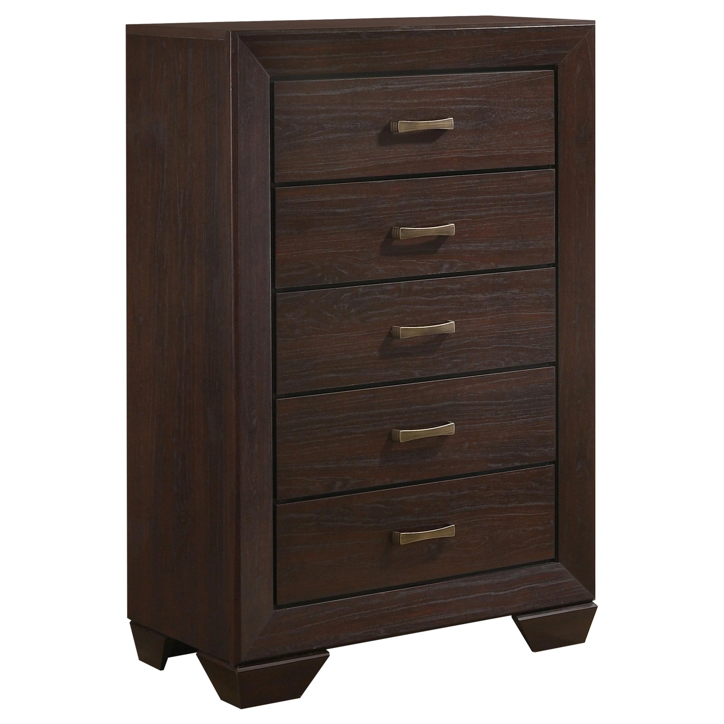 Coaster Furniture Kauffman 204395 5-Drawer Bedroom Chest - Dark Cocoa - Image 1