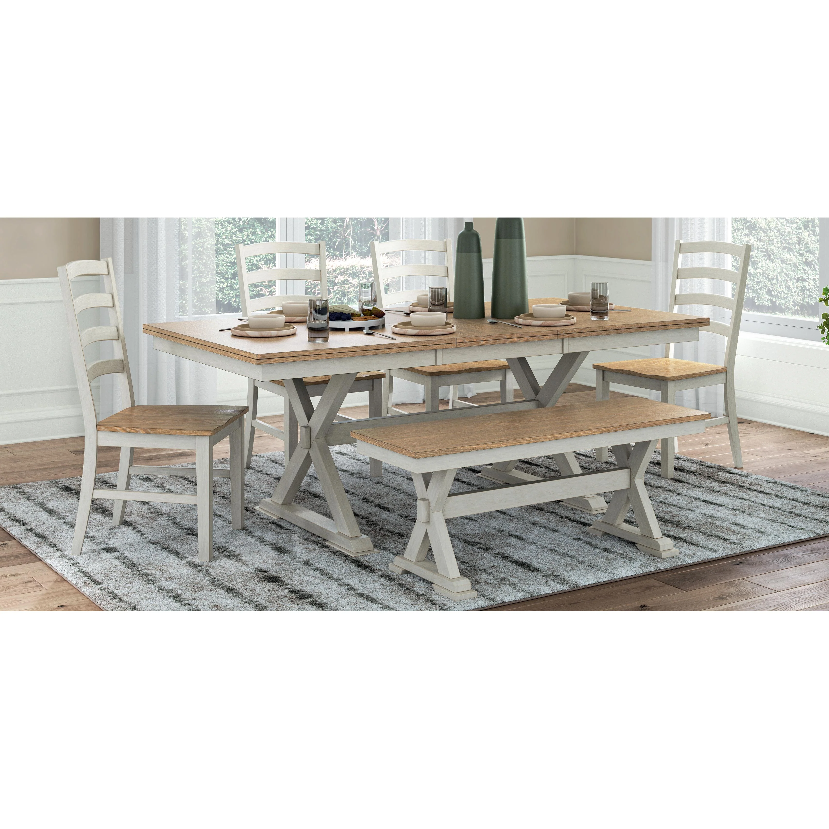 Signature Design by Ashley Purlaney PCD627D4 7 pc Dining Set - Image 1