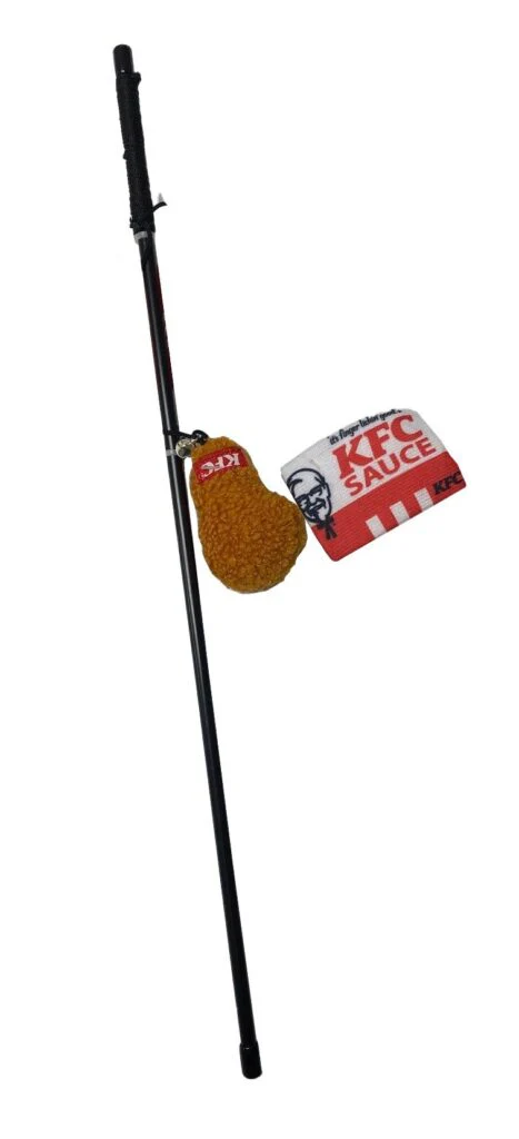 Spot Ethical Pet Cat Toy Kentucky Fried Chicken Sauce Pack & Drumstick Wand With Catnip - Image 1