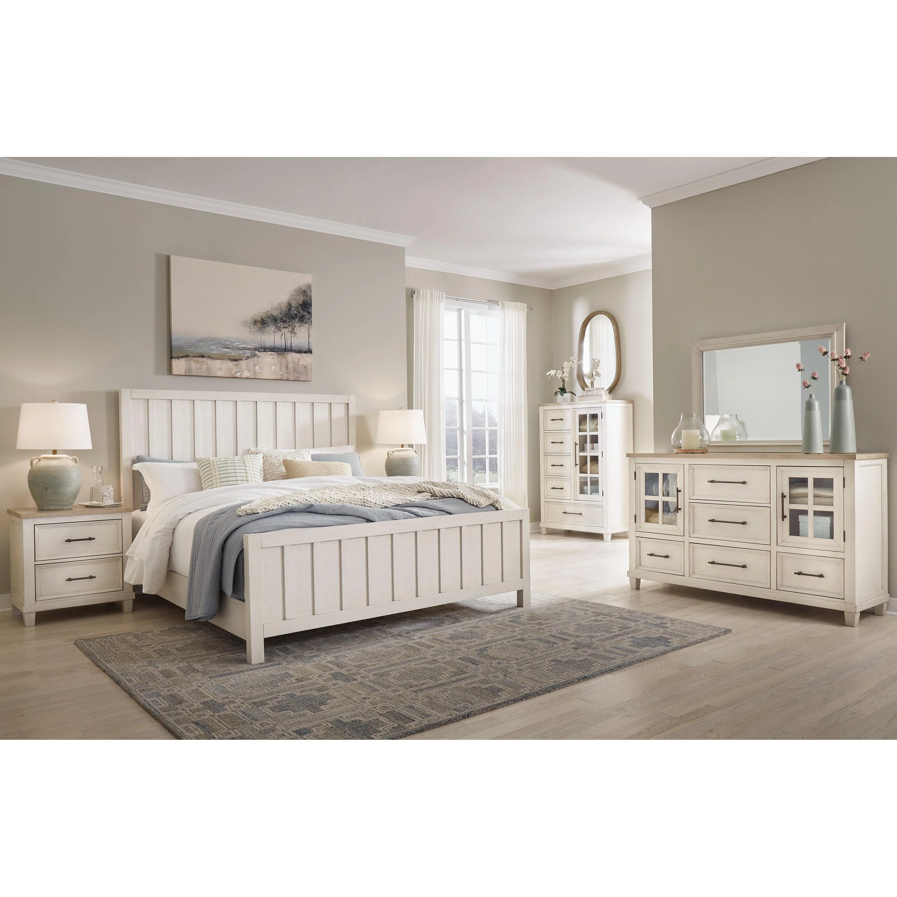 Benchcraft Shaybrock B683 7 pc Queen Panel Bedroom Set