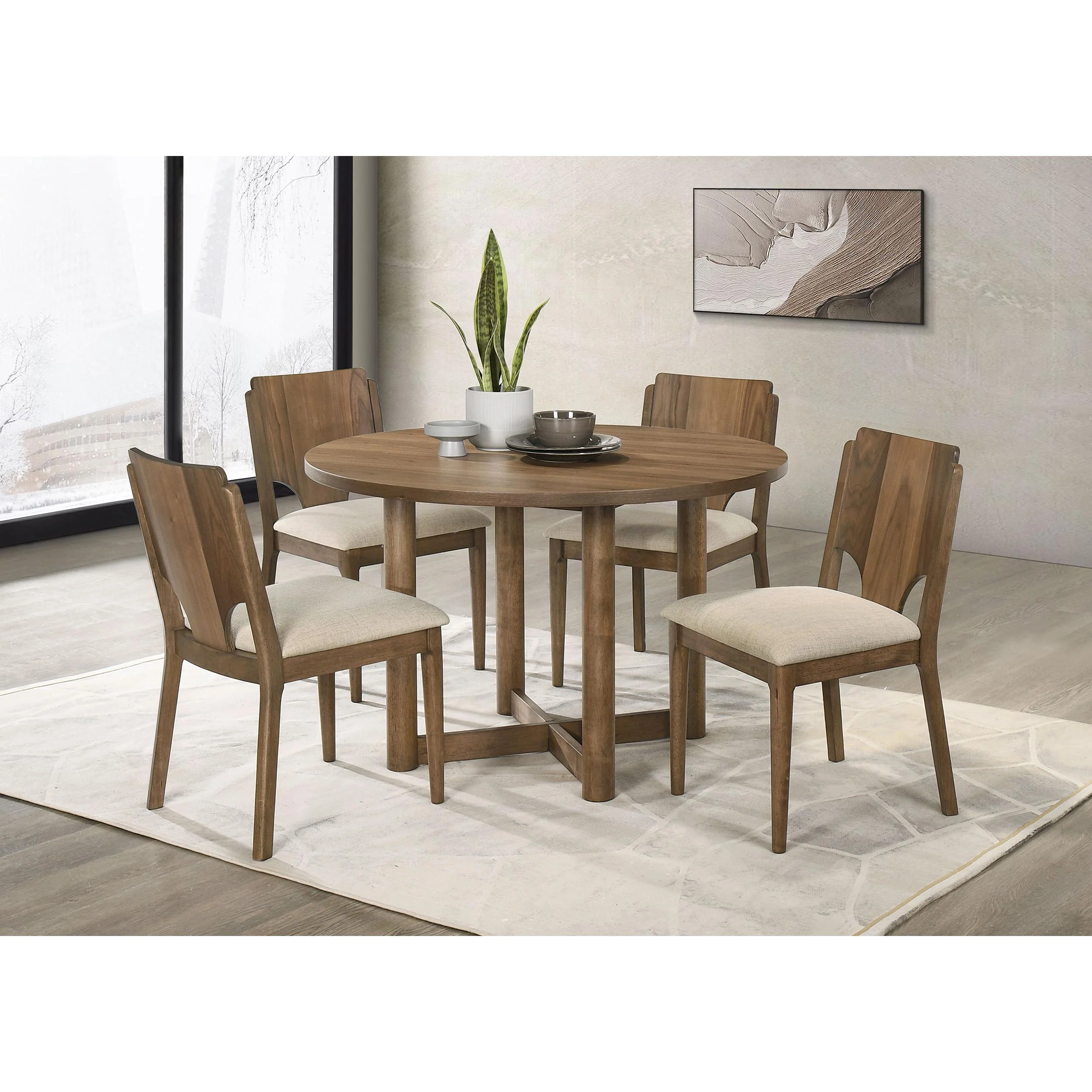 Coaster Furniture Crestmore 108570-S5 5 pc Dining Set - Image 1