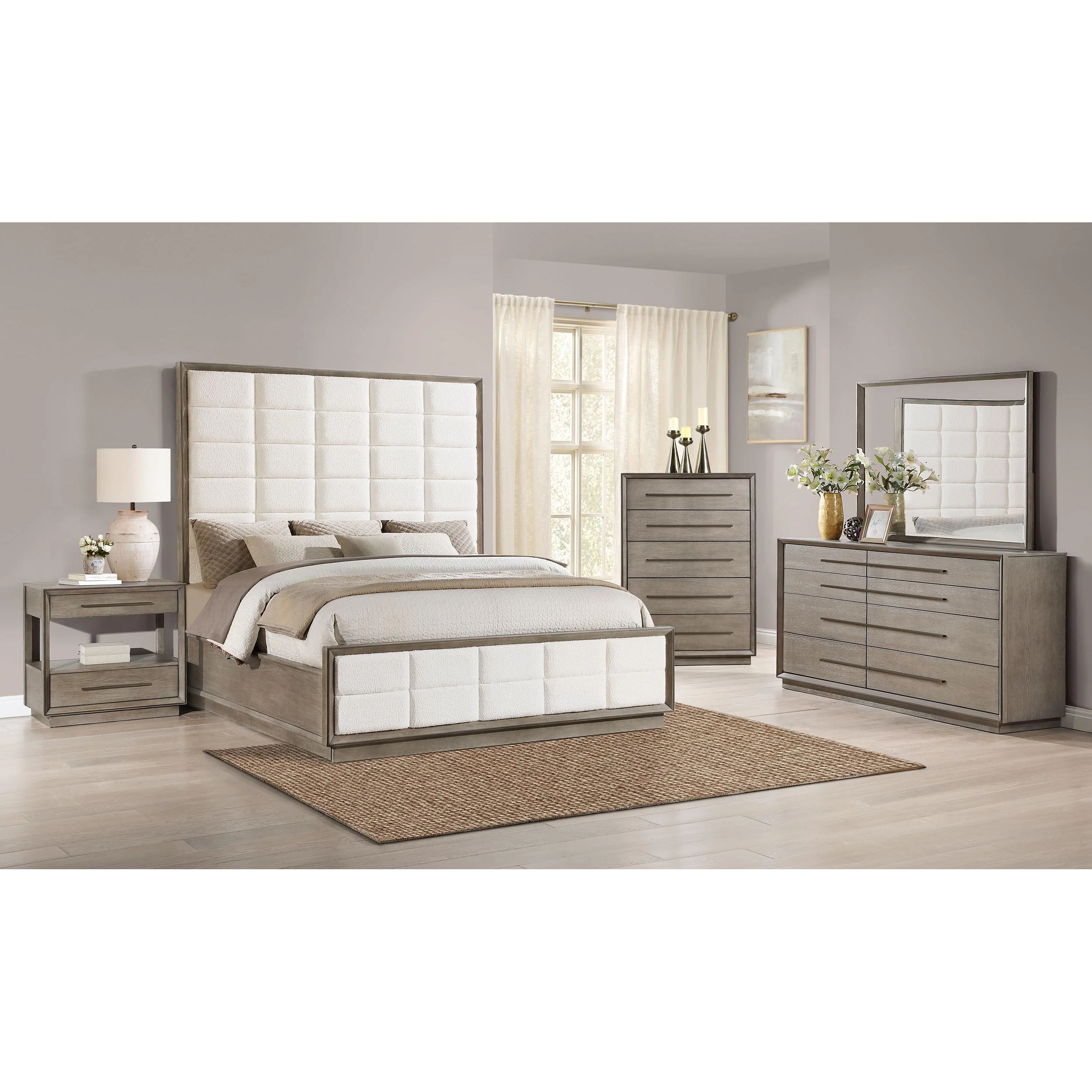 Coaster Furniture Durango 223271KE-S5 7 pc King Panel Bedroom Set