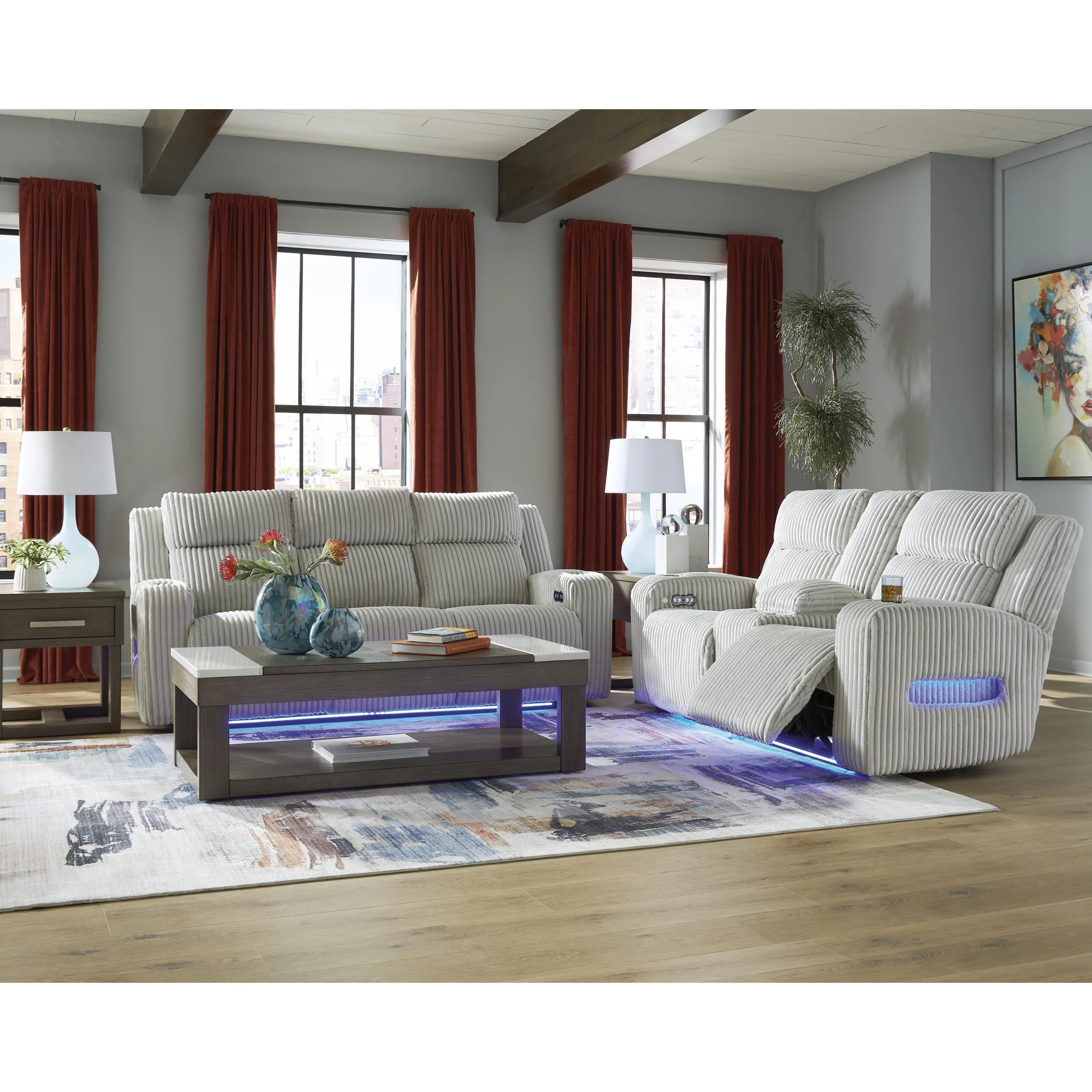 Signature Design by Ashley Forest Lake PC64203 2 pc Power Reclining Living Room Set - Image 2