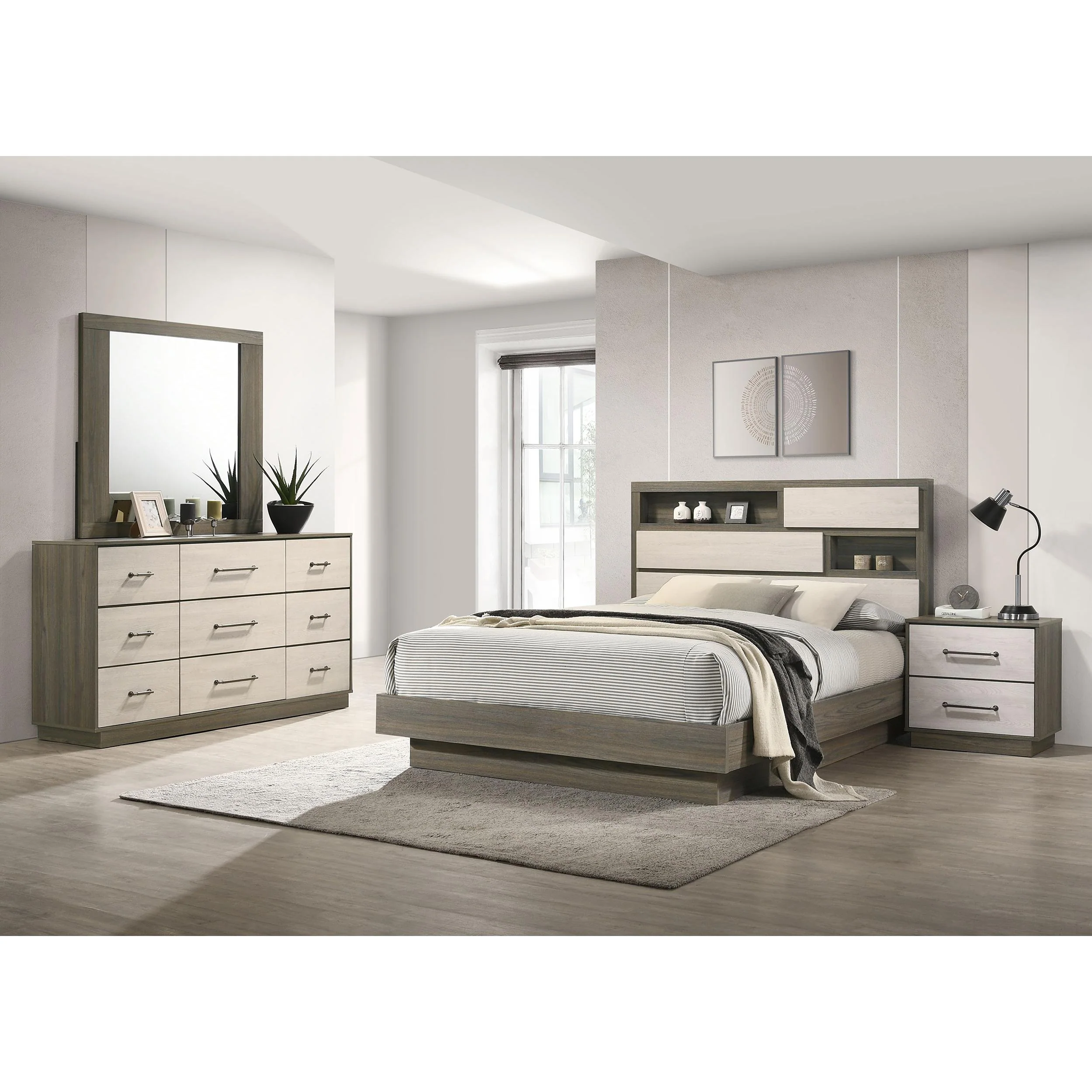 Coaster Furniture Fenwick 224981Q-S4 6 pc Queen Bookcase Bedroom Set