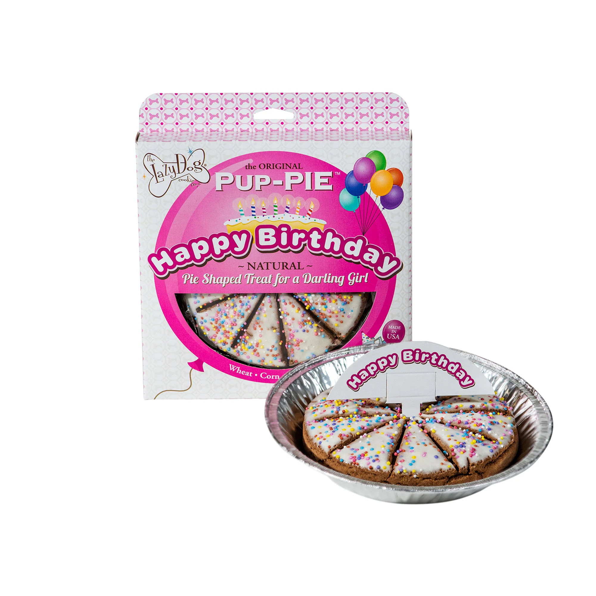 Lazy Dog Cookie Co. The Original Pup-pie Happy Birthday  Girl - Image 1