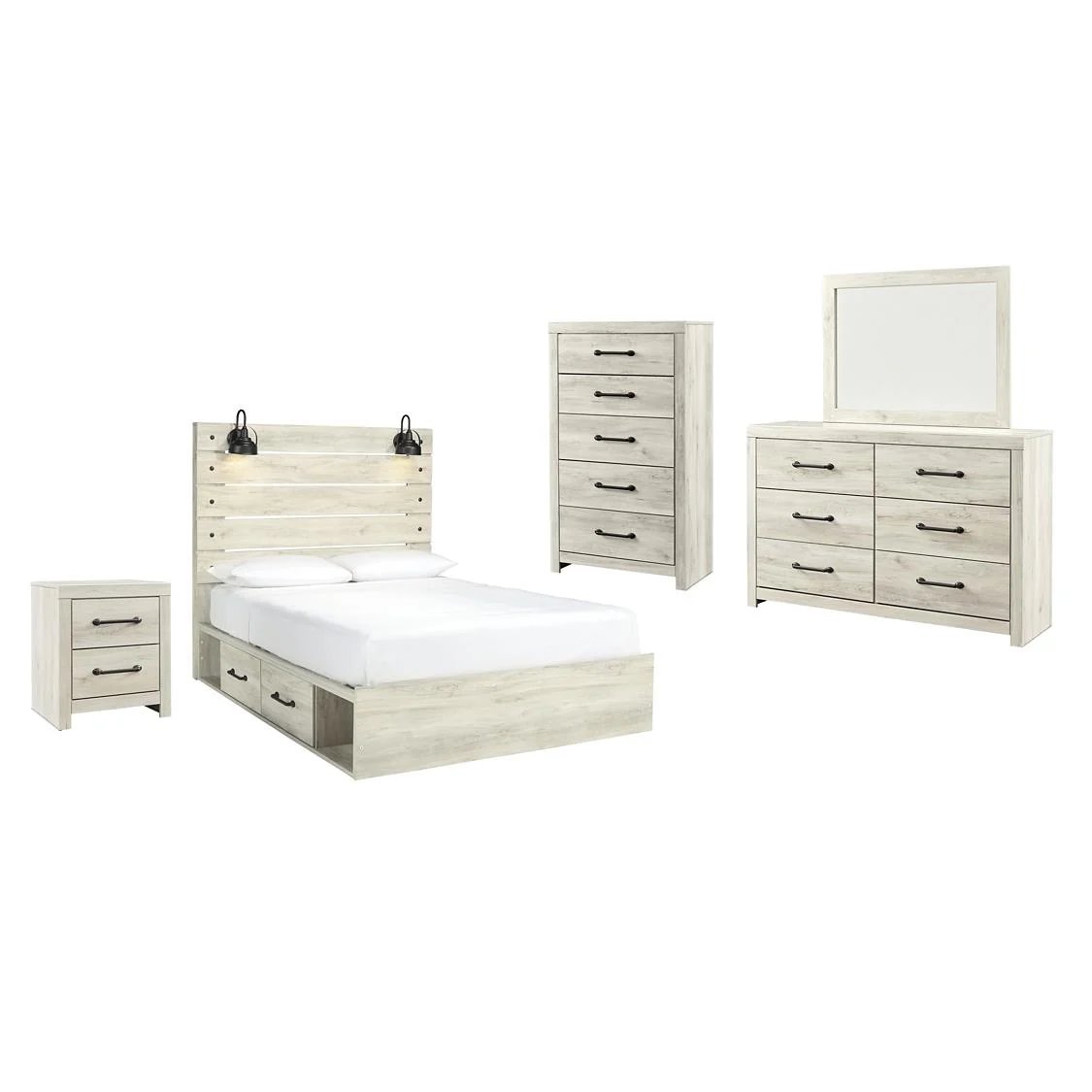 Signature Design by Ashley Cambeck B192B60 7 pc Queen Panel Bedroom Set - Image 1