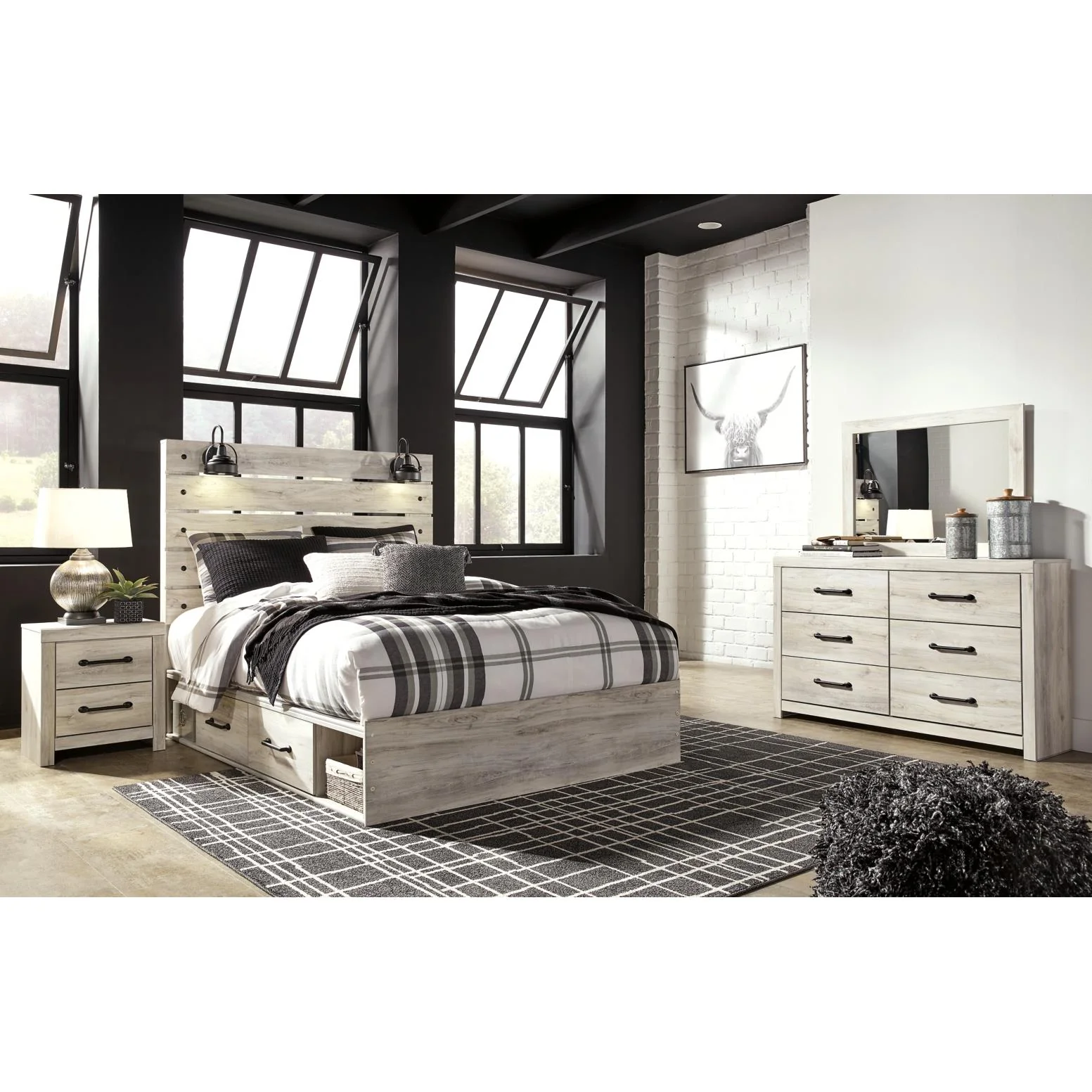 Signature Design by Ashley Cambeck B192B71 7 pc Queen Panel Bedroom Set - Image 1