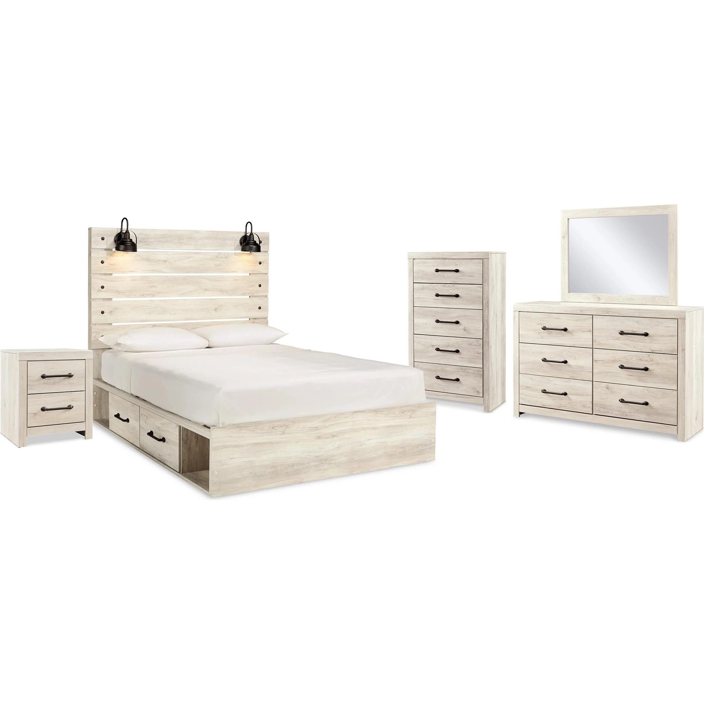Signature Design by Ashley Cambeck B192B93 7 pc Queen Panel Bedroom Set - Image 1