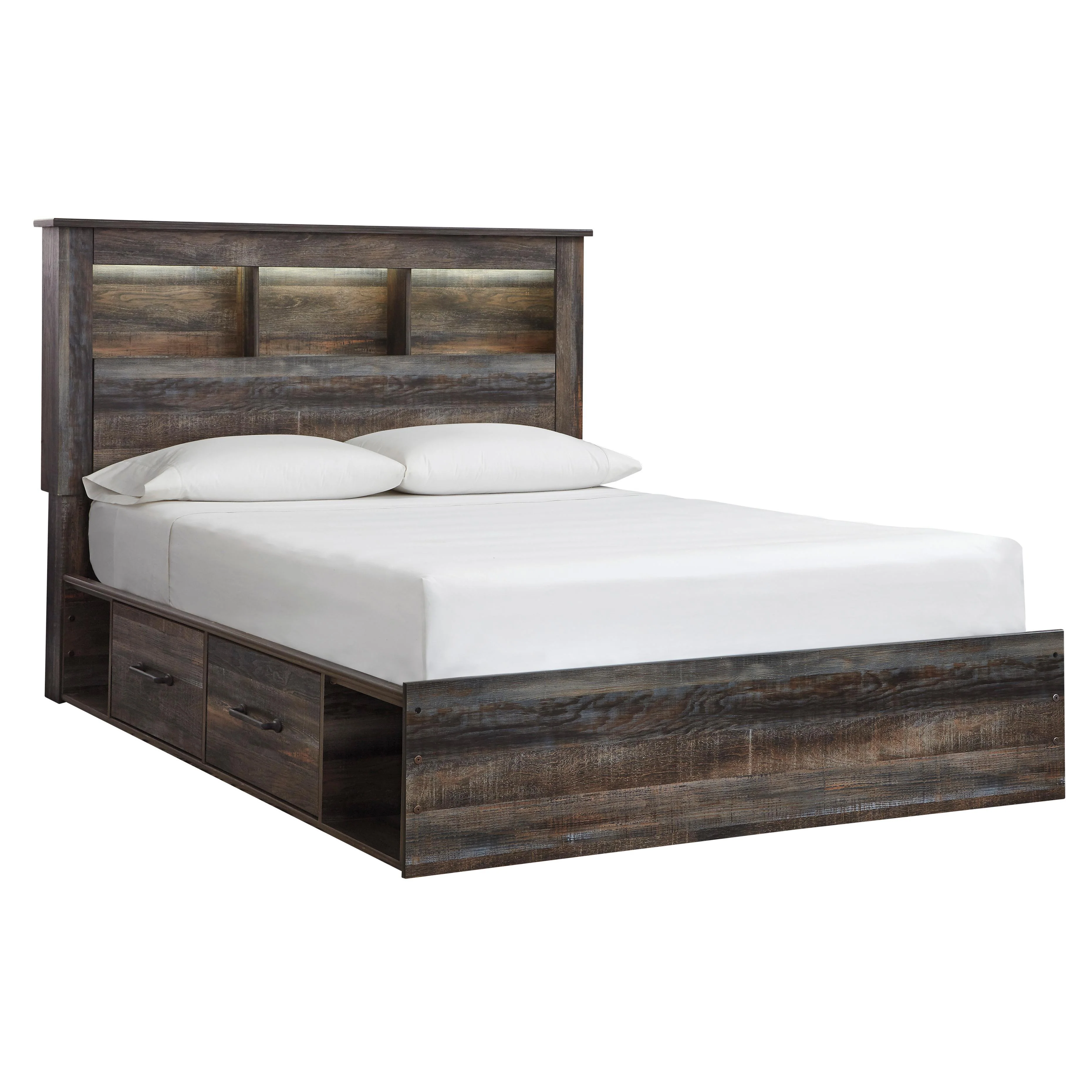 Signature Design by Ashley Drystan B211B19 7 pc Queen Bookcase Bedroom Set - Image 2