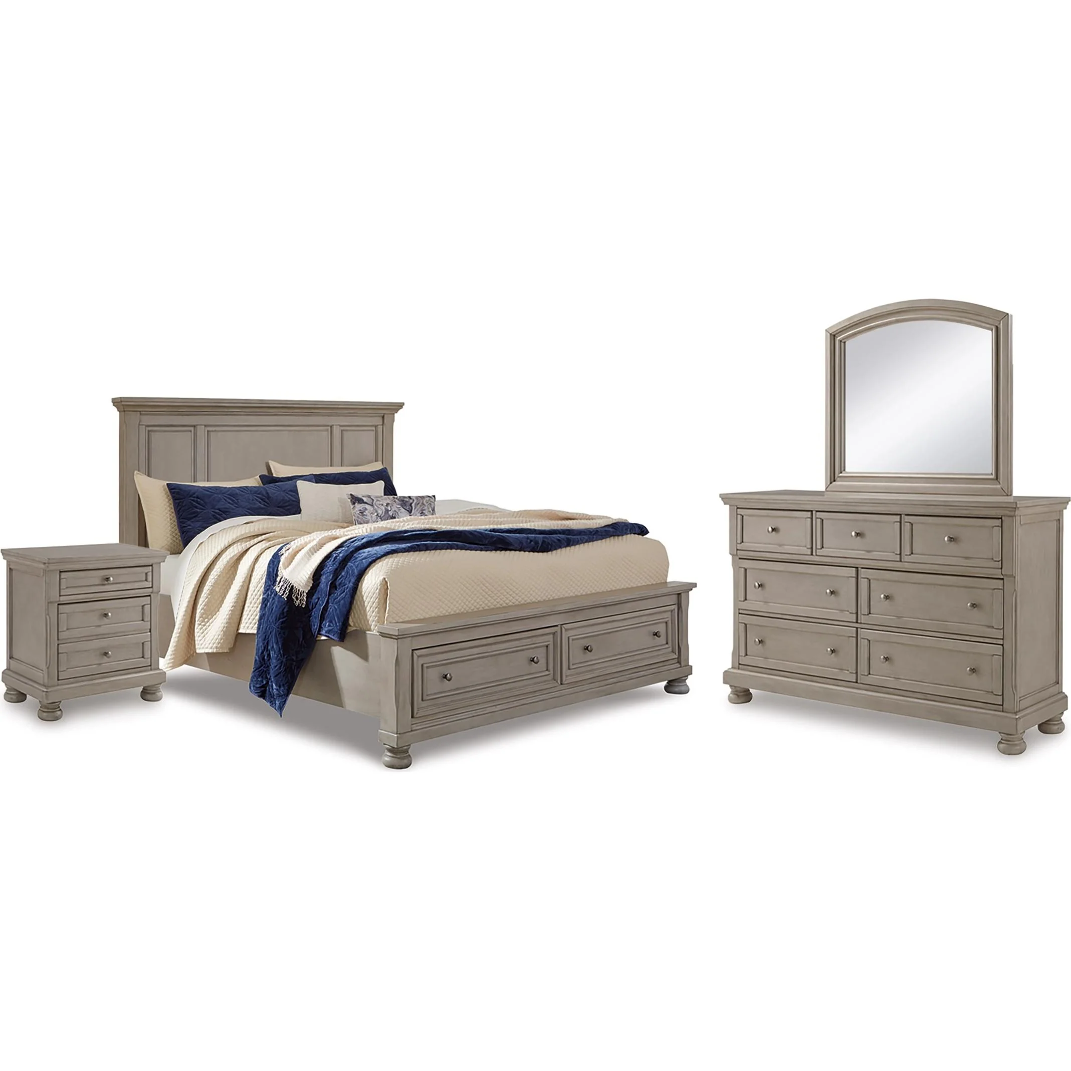 Signature Design by Ashley Lettner B733B46 6 pc Queen Panel Bedroom Set - Image 1