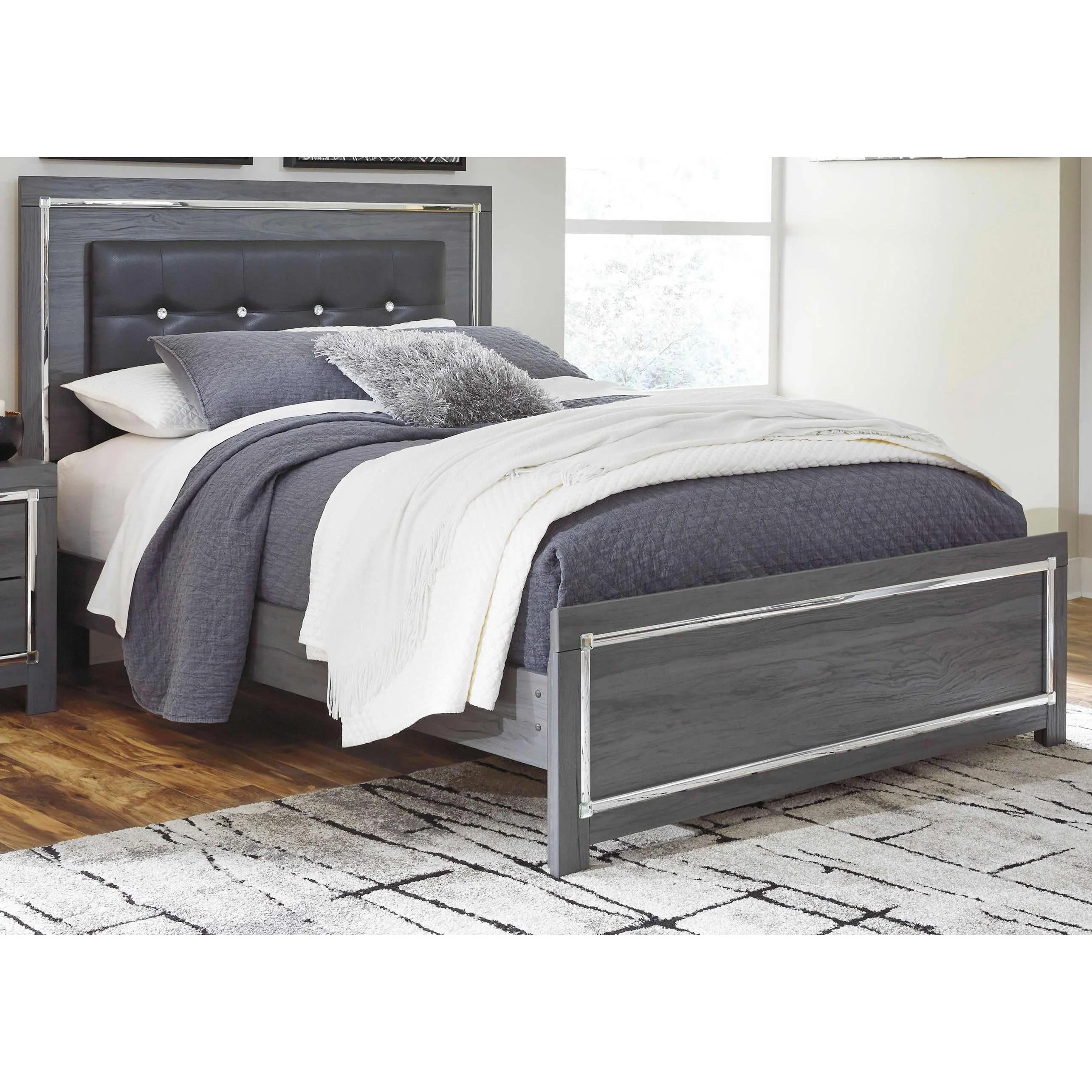 Signature Design by Ashley Lodanna B214B37 7 pc Queen Panel Bedroom Set - Image 2