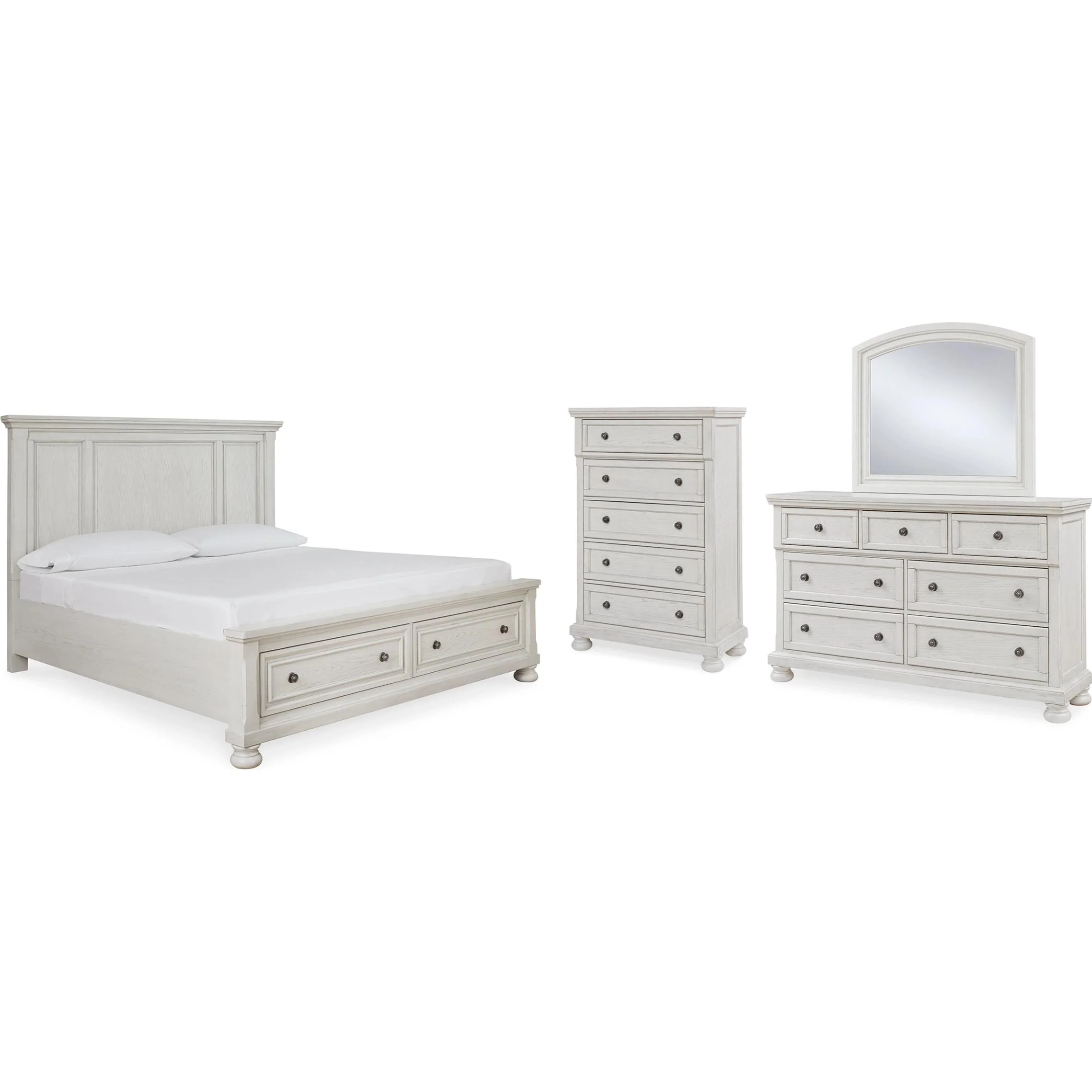 Signature Design by Ashley Robbinsdale B742B27 6 pc Queen Panel Bedroom Set - Image 1