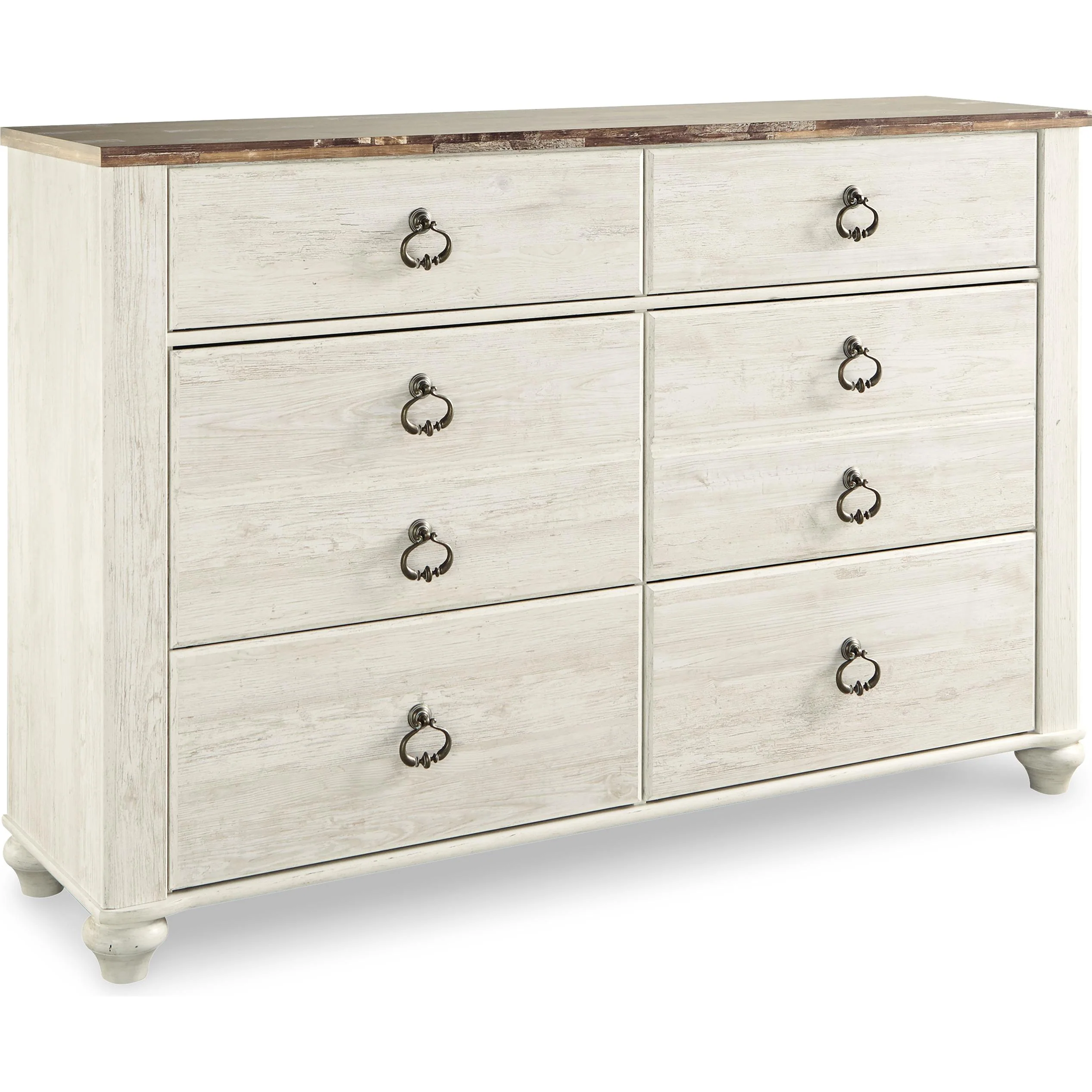Signature Design by Ashley Willowton B267B55 7 pc Queen Sleigh Bedroom Set - Image 3
