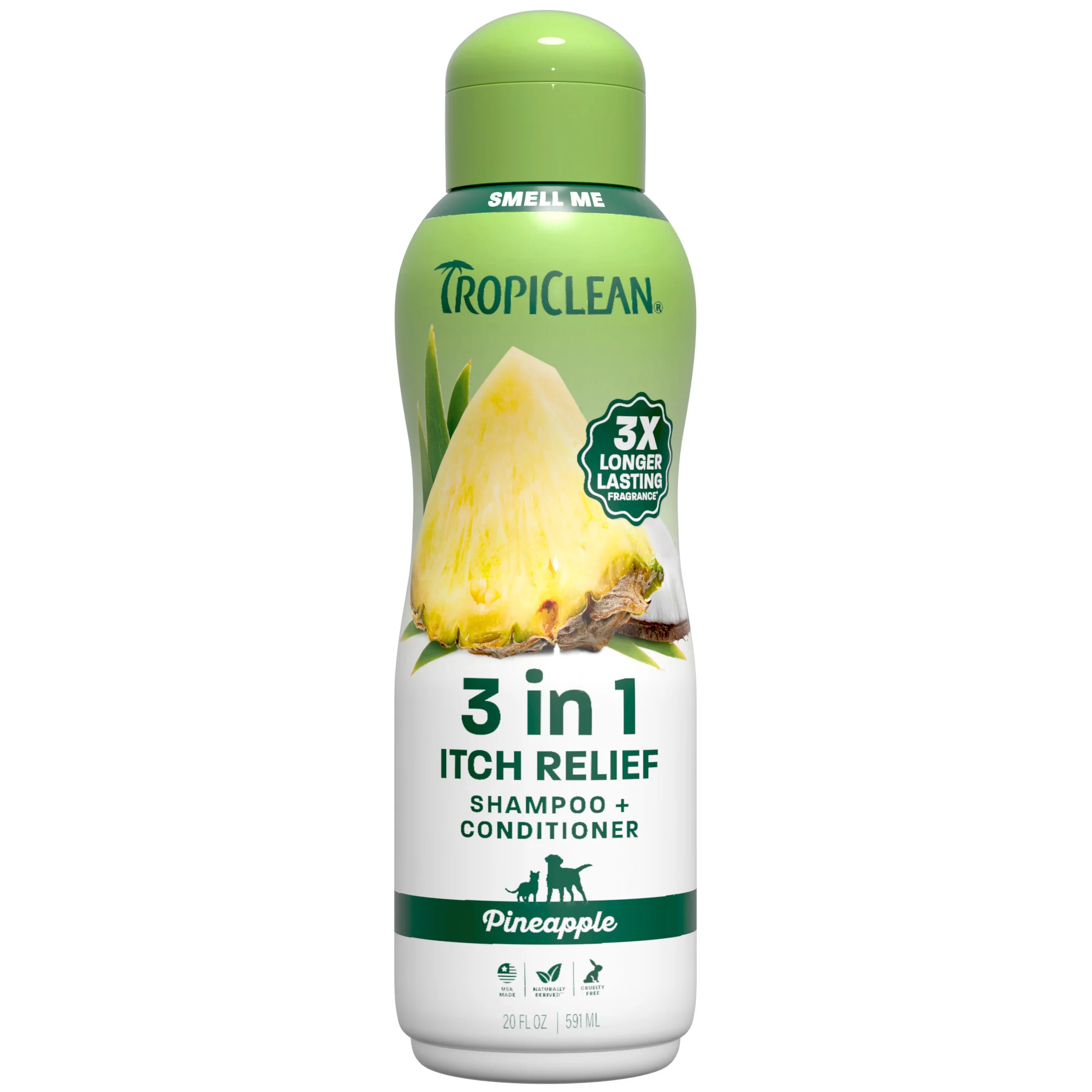 TropiClean Itch Relief Dog Shampoo + Conditioner, 20oz - Image 1