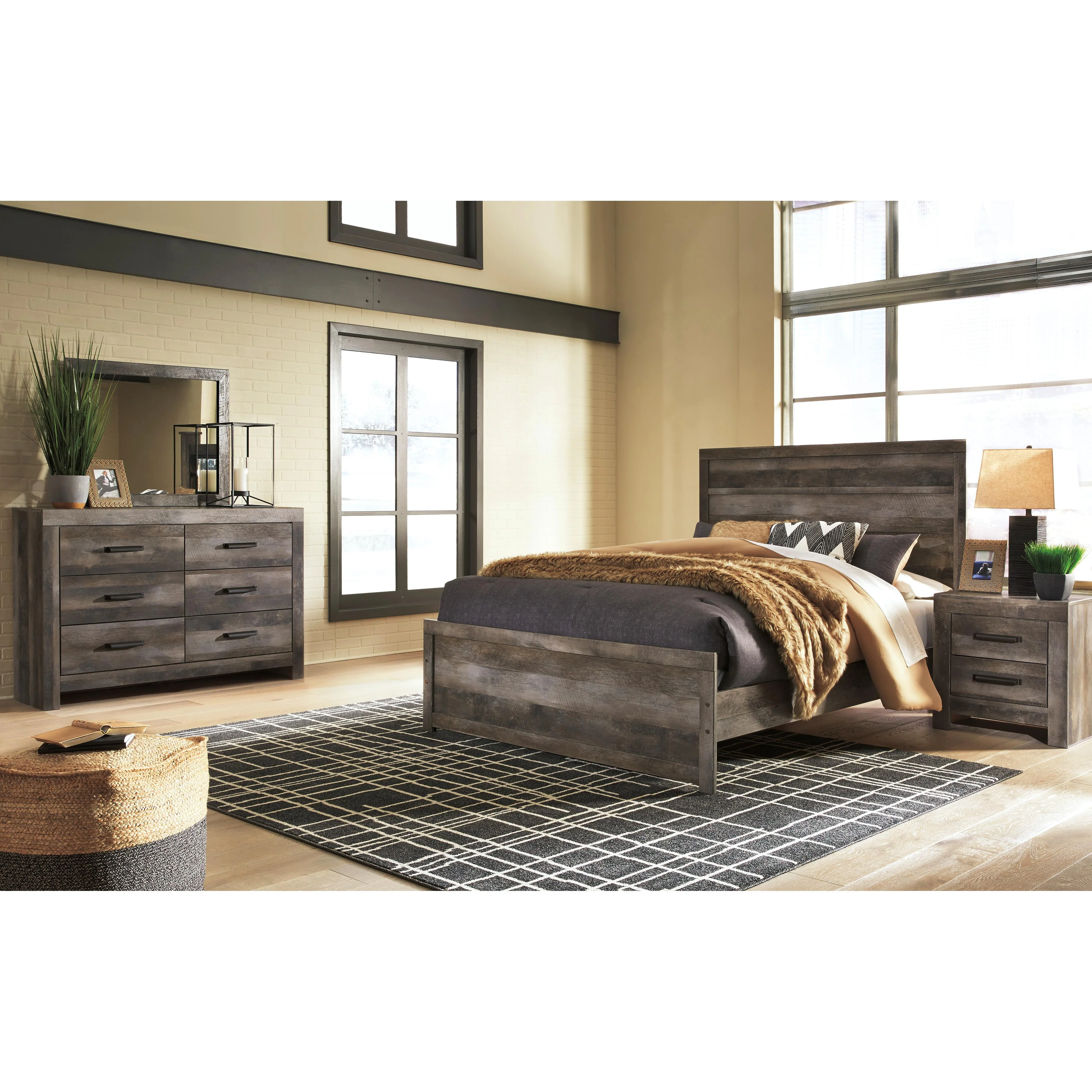 Signature Design by Ashley Wynnlow B440B25 6 pc Queen Panel Bedroom Set - Image 1