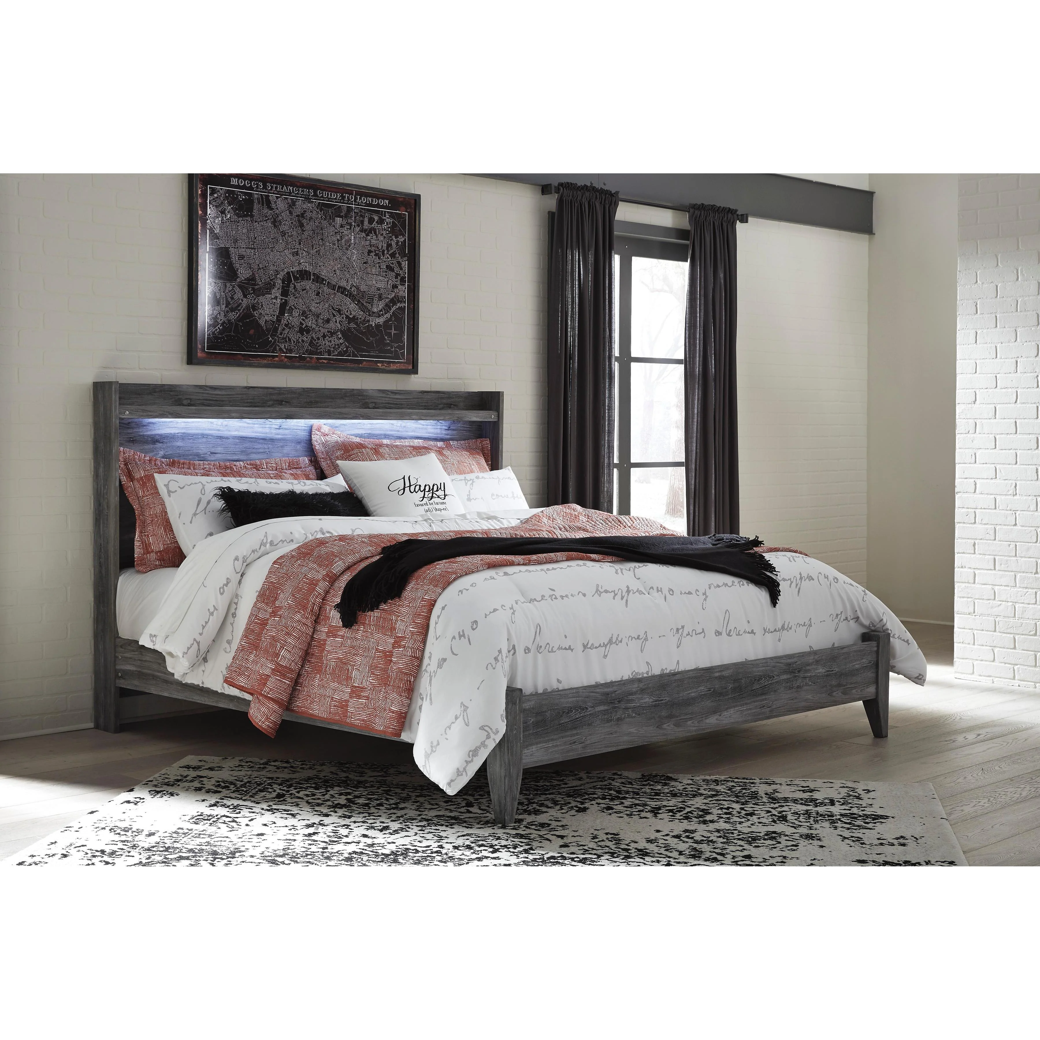 Signature Design by Ashley Baystorm B221B53 8 pc King Panel Bedroom Set - Image 2