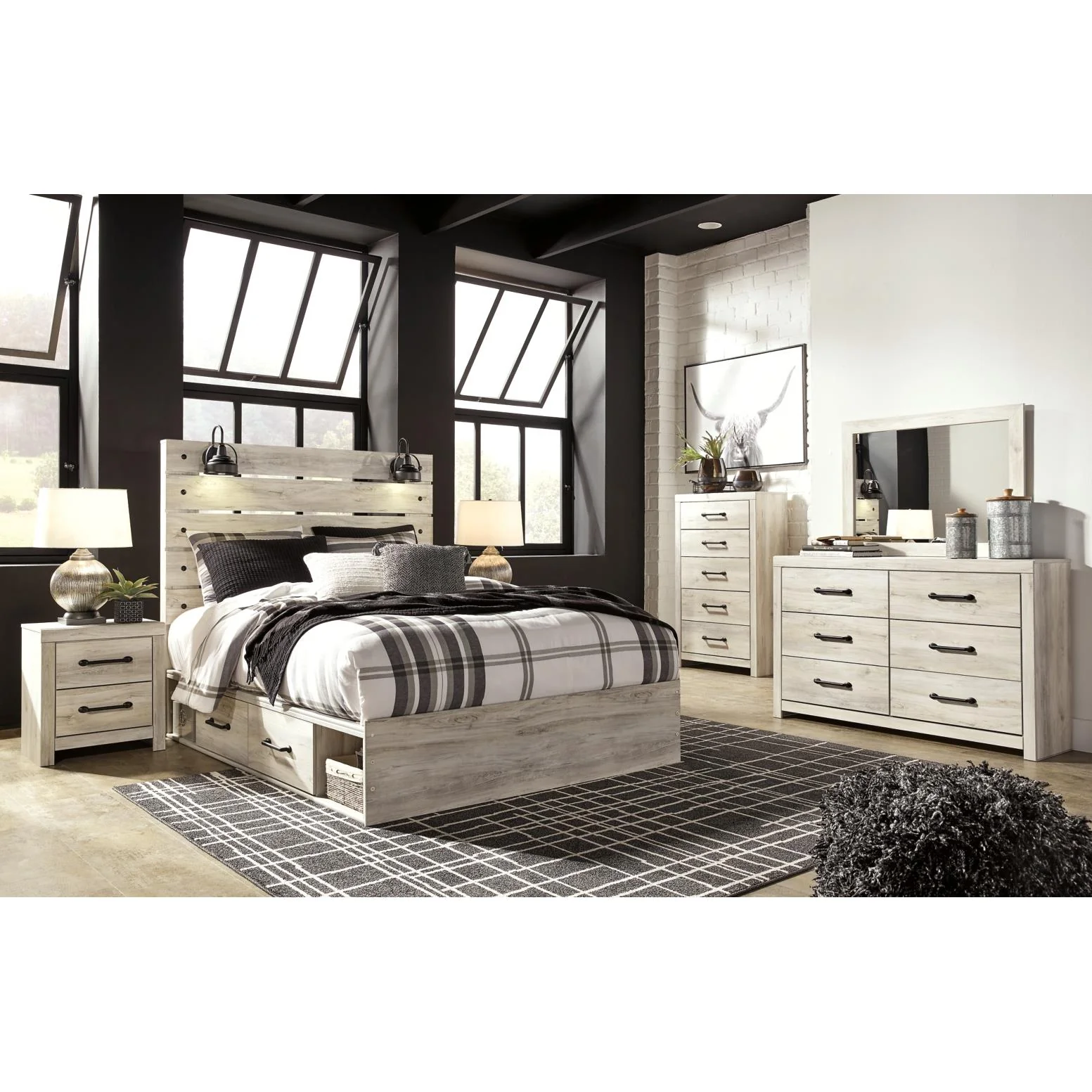 Signature Design by Ashley Cambeck B192B102 8 pc King Panel Bedroom Set - Image 1
