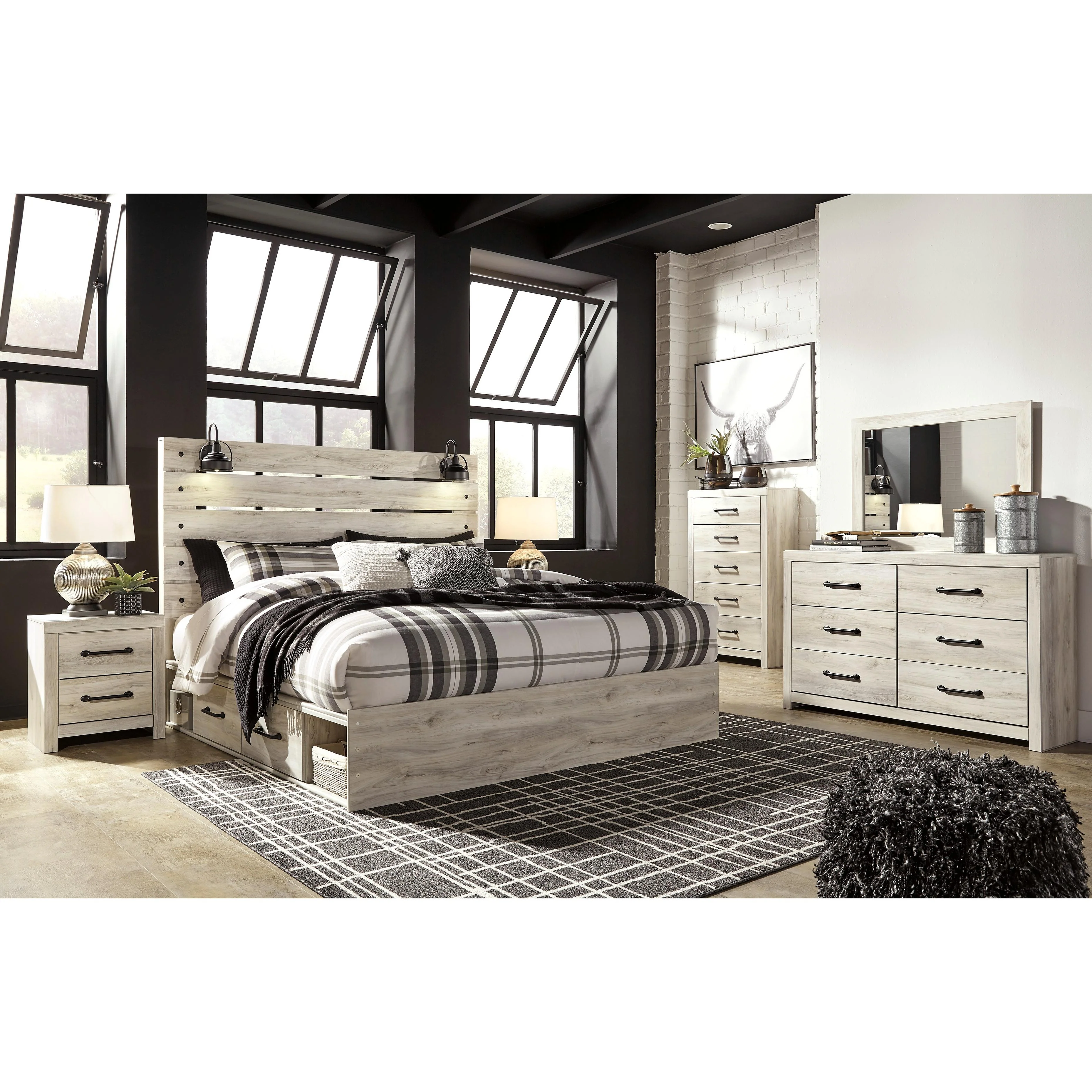 Signature Design by Ashley Cambeck B192B78 8 pc King Storage Panel Bedroom Set - Image 1