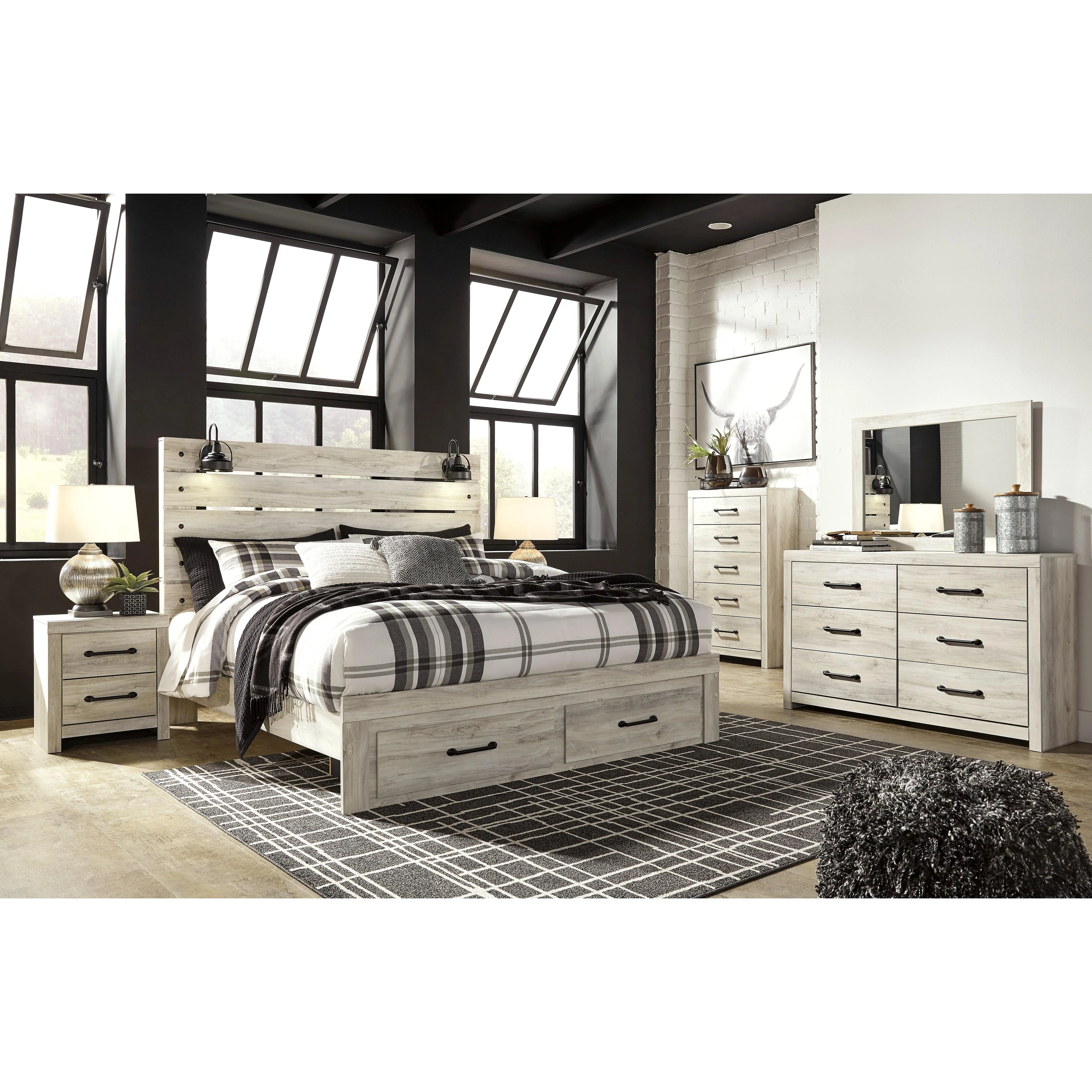 Signature Design by Ashley Cambeck B192B86 8 pc King Storage Panel Bedroom Set - Image 1