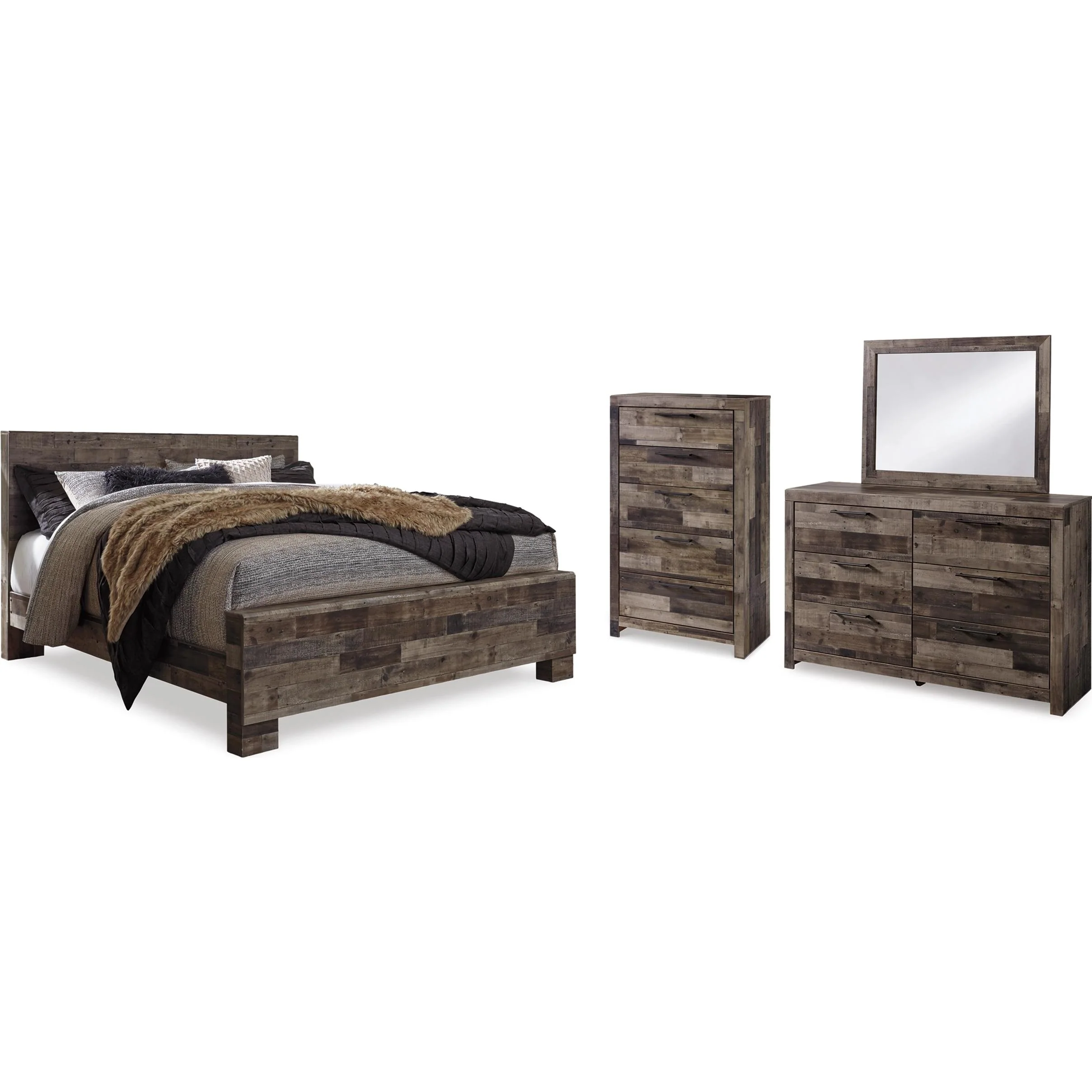 Benchcraft Derekson B200B63 6 pc King Panel Bedroom Set - Image 1