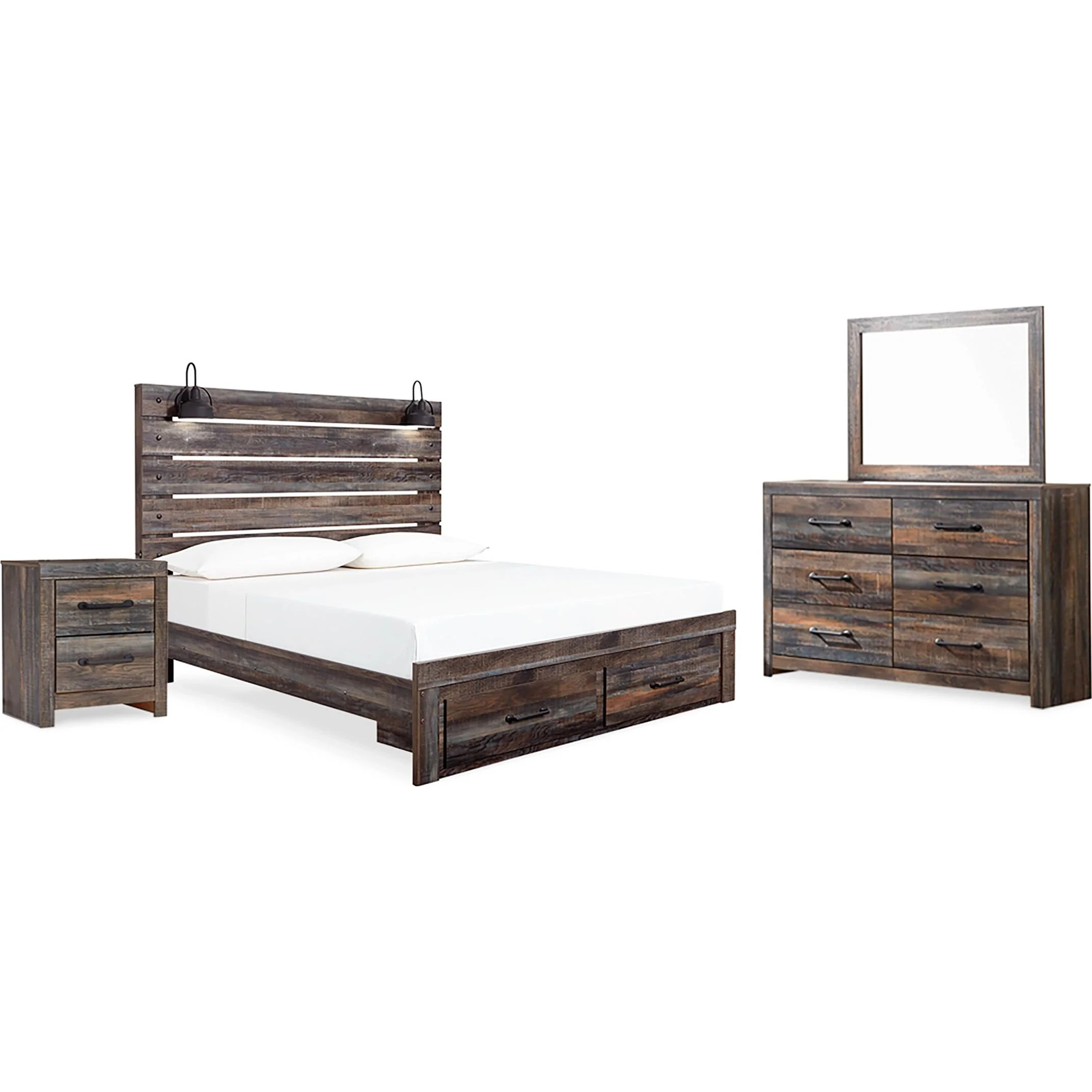 Signature Design by Ashley Drystan B211B67 6 pc King Panel Bedroom Set - Image 1