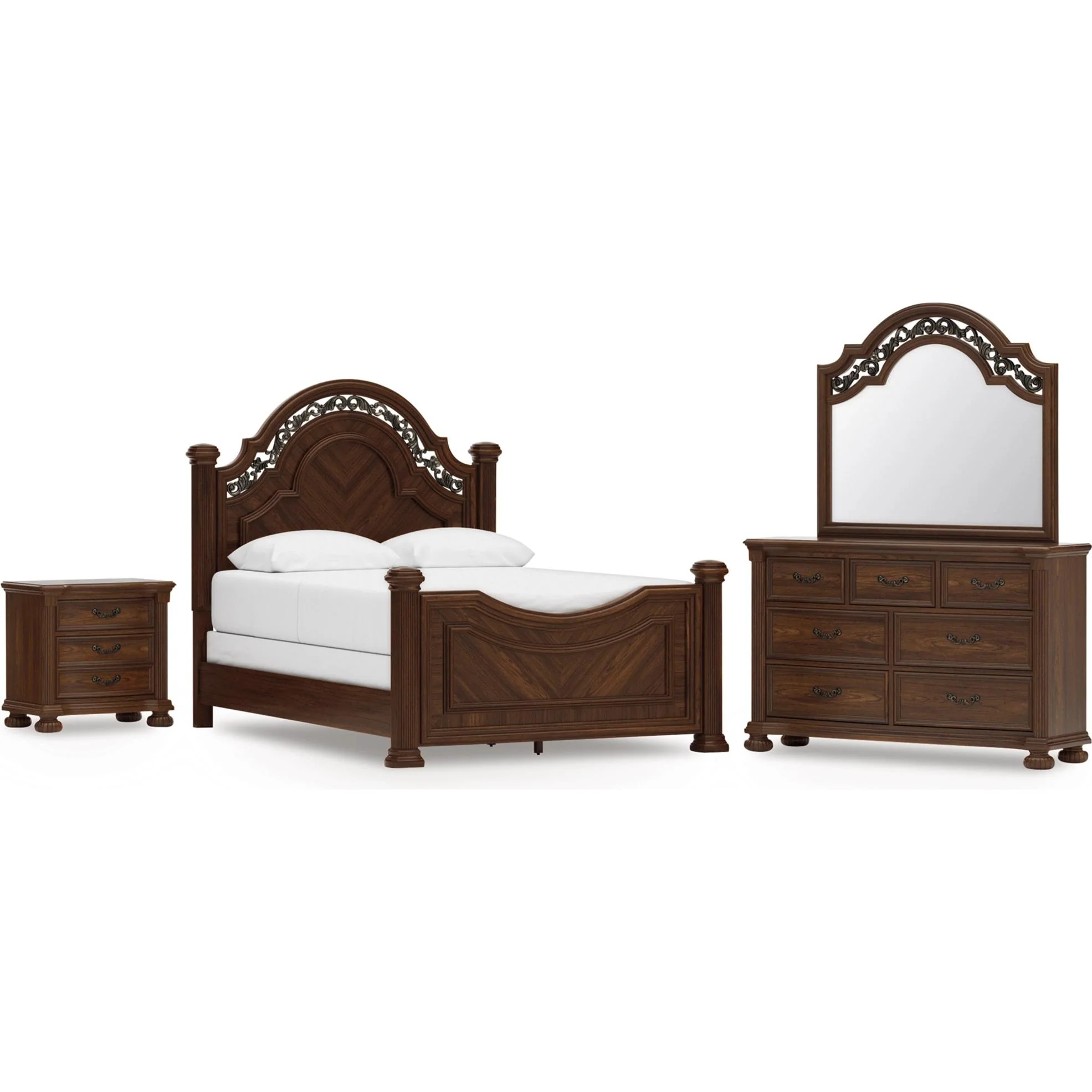 Signature Design by Ashley Lavinton B764B16 6 pc King Poster Bedroom Set - Image 1