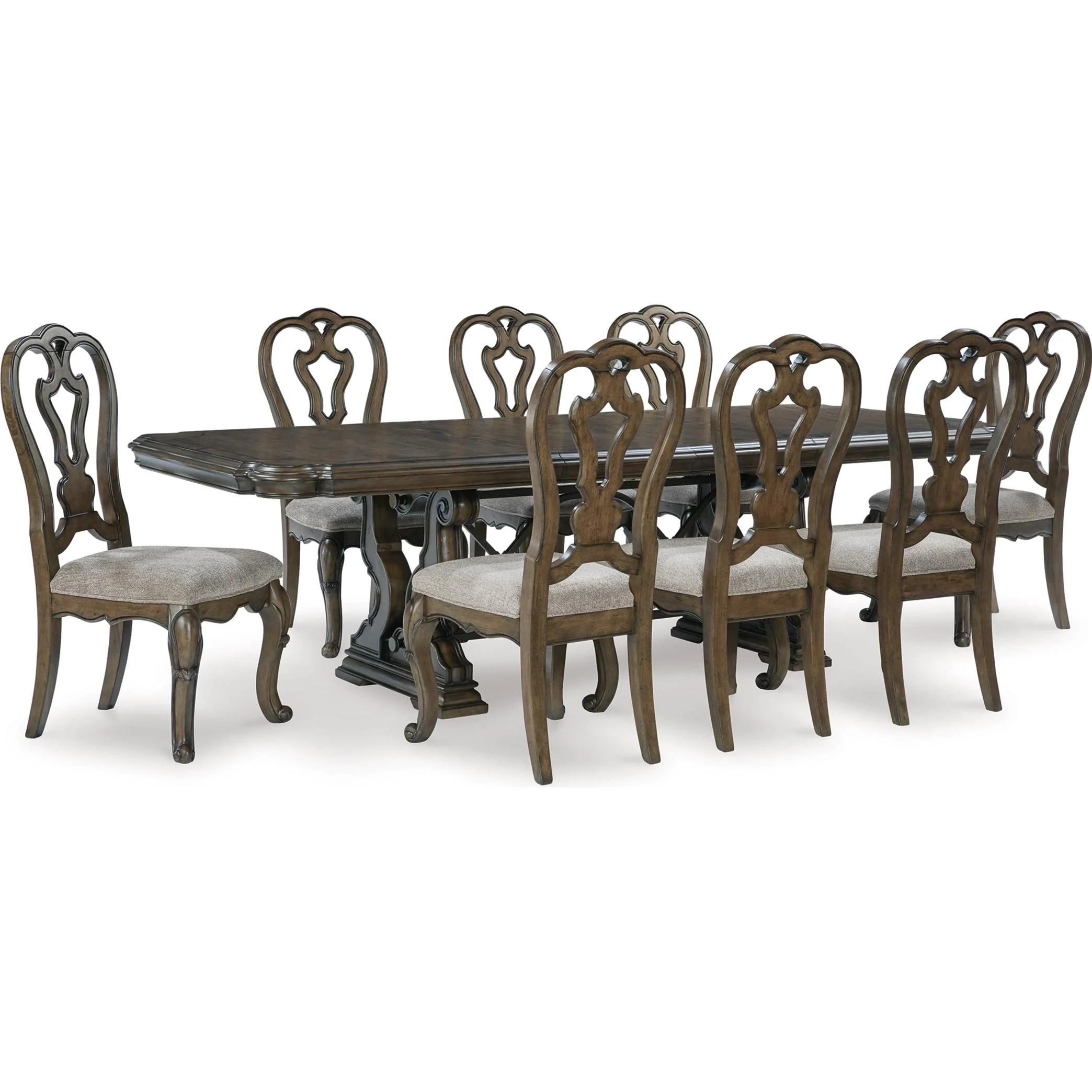 Signature Design by Ashley Maylee D947D9 9 pc Dining Set - Image 1