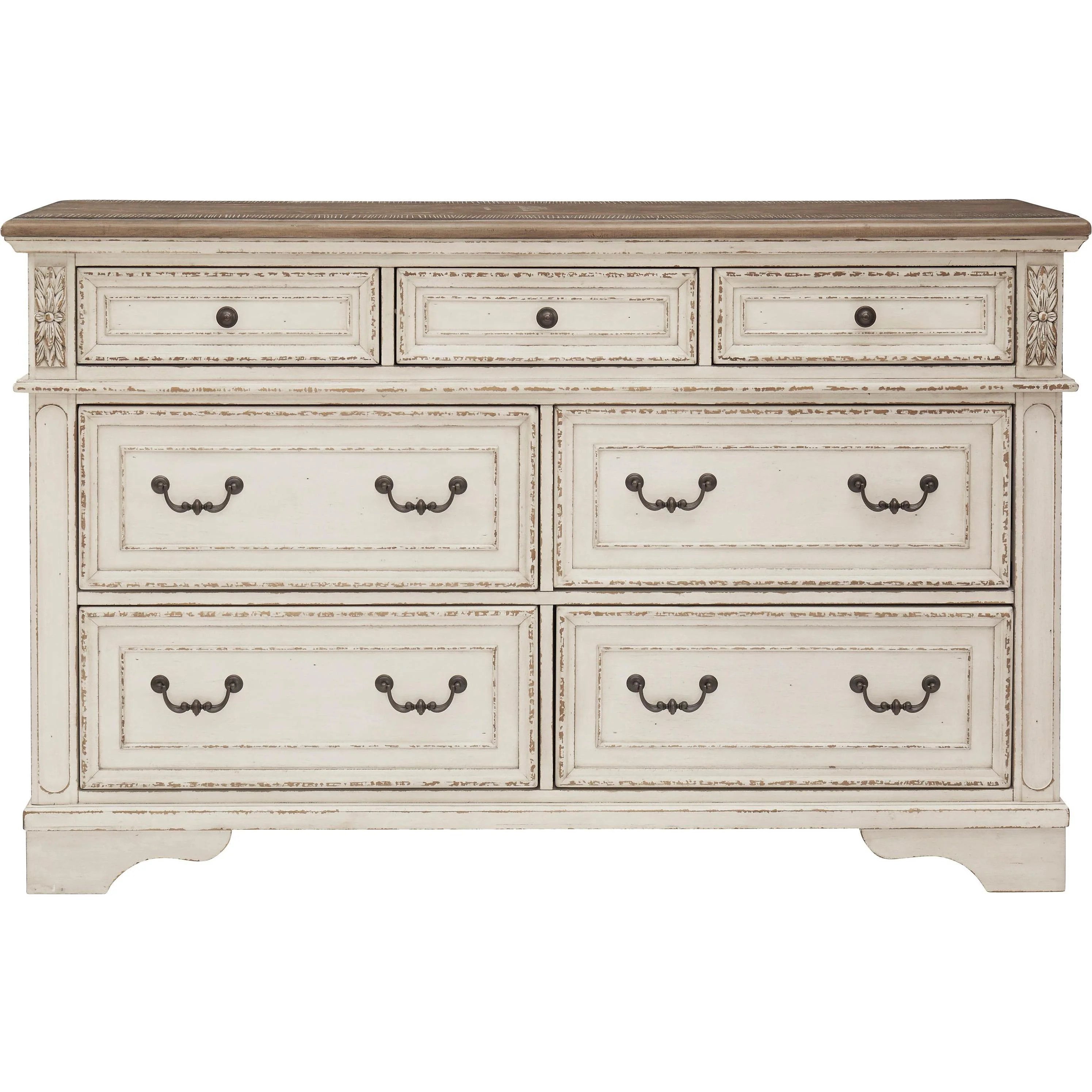 Signature Design by Ashley Realyn B743B48 8 pc King Upholstered Panel Bedroom Set - Image 3