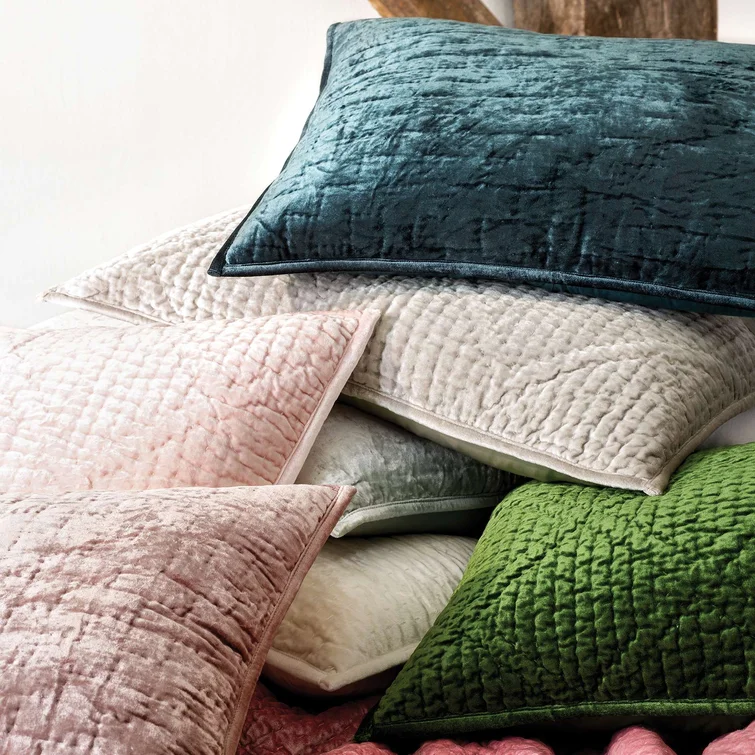 Loui Juniper Velvet Quilted Sham - Image 3