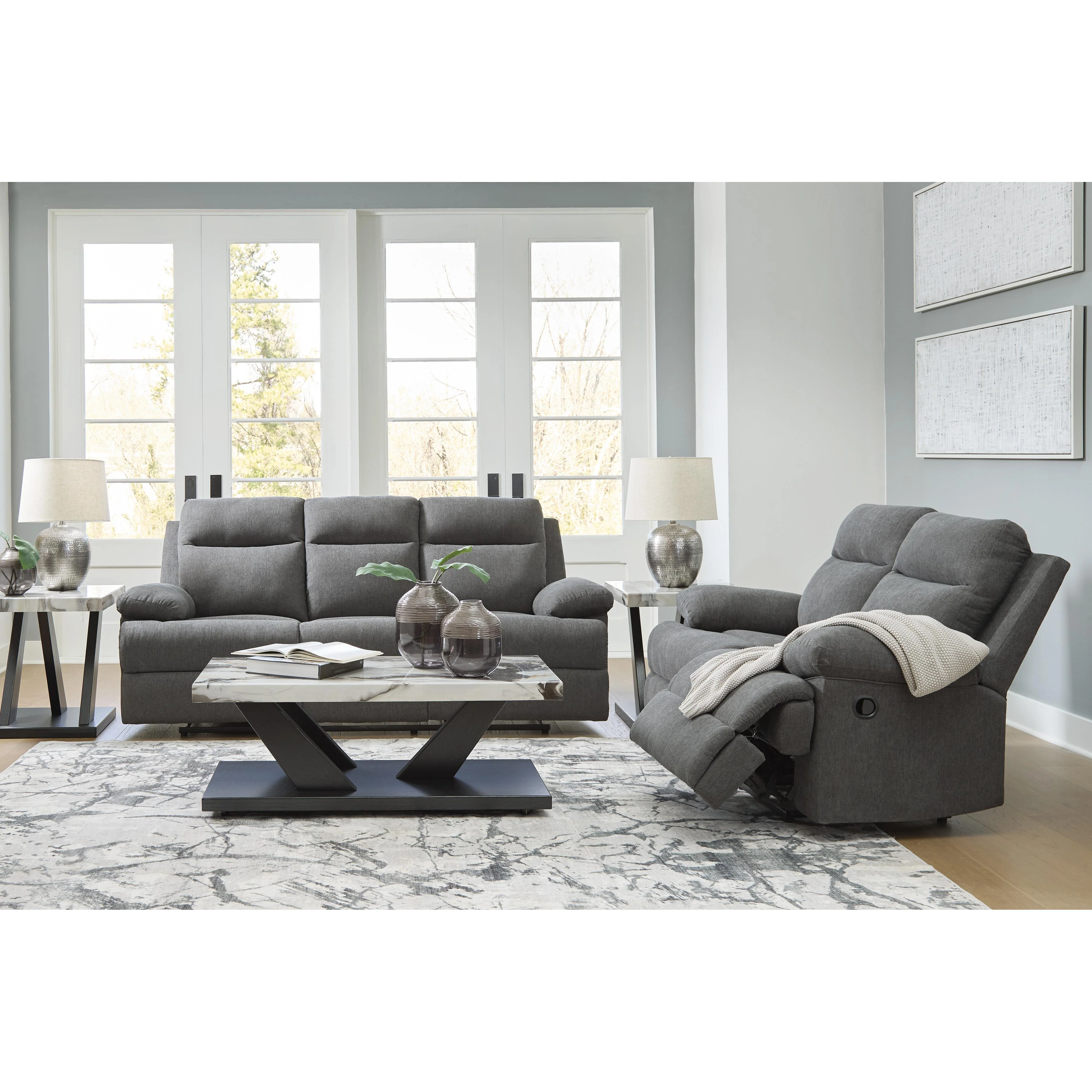 Signature Design by Ashley Side-Swipe PC91406U1 2 pc Reclining Living Room Set - Image 1