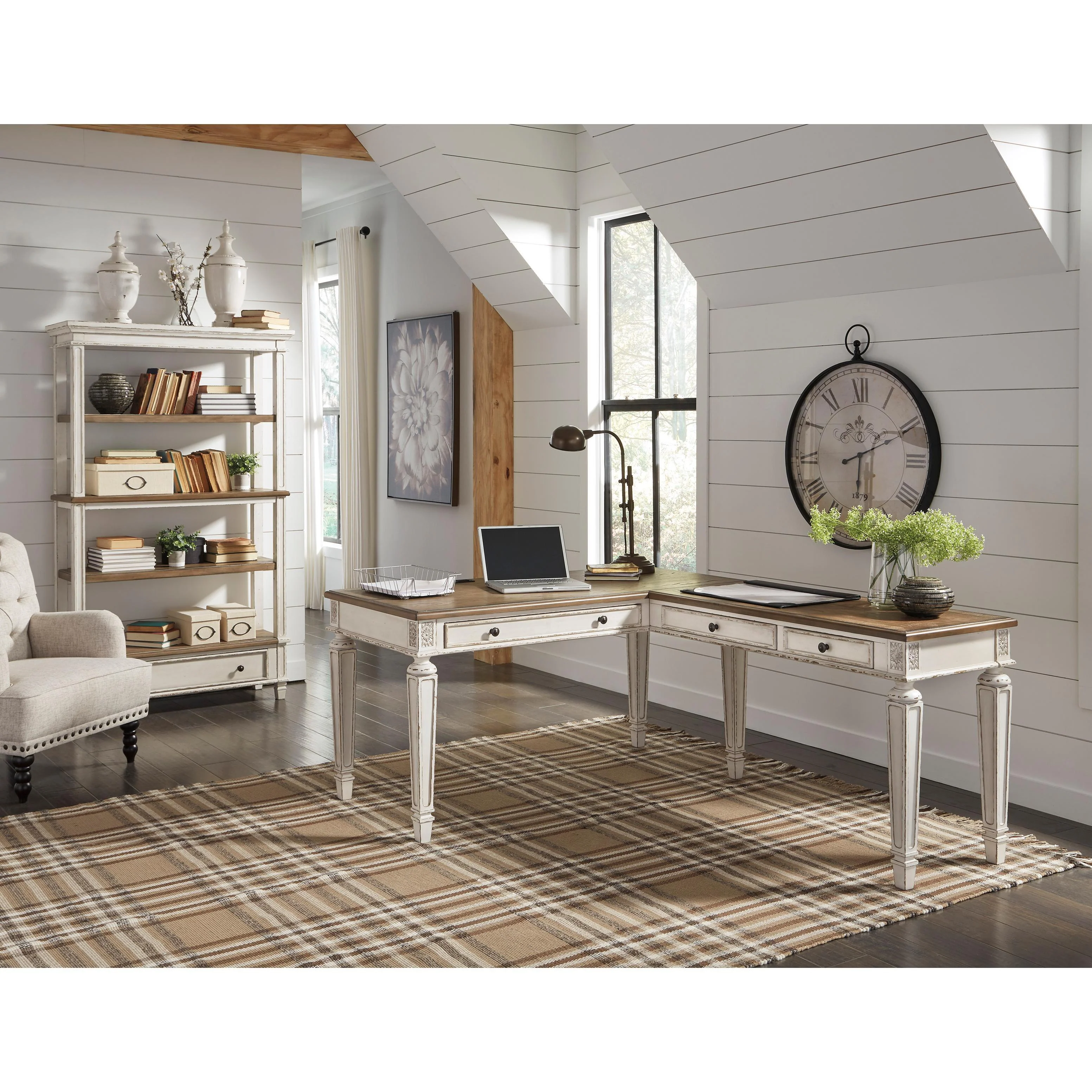 Signature Design by Ashley Realyn H743H3 3 pc Home Office Set - Image 1