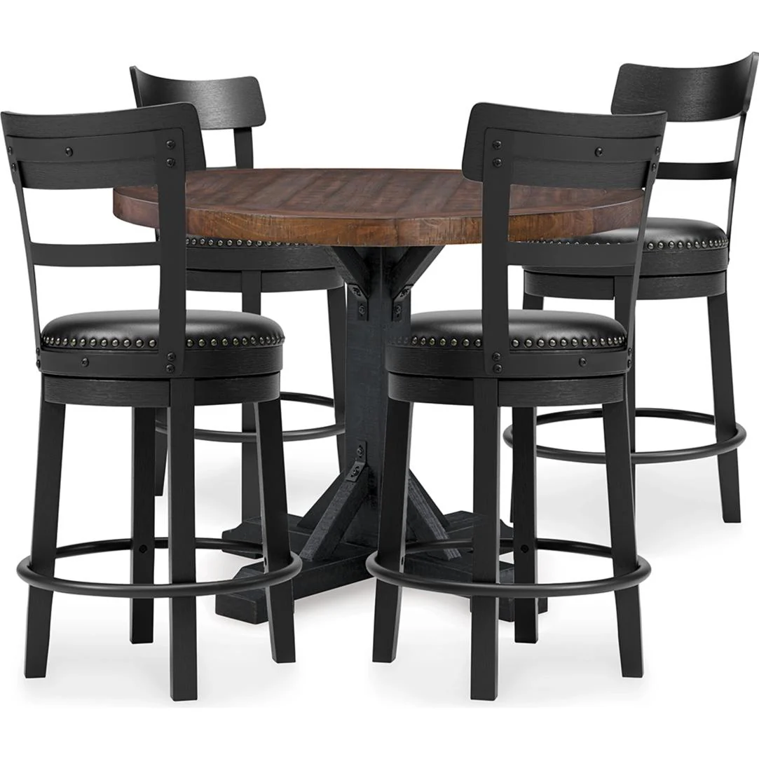 Signature Design by Ashley Valebeck D546D25 5 pc Counter Height Dining Set - Image 1