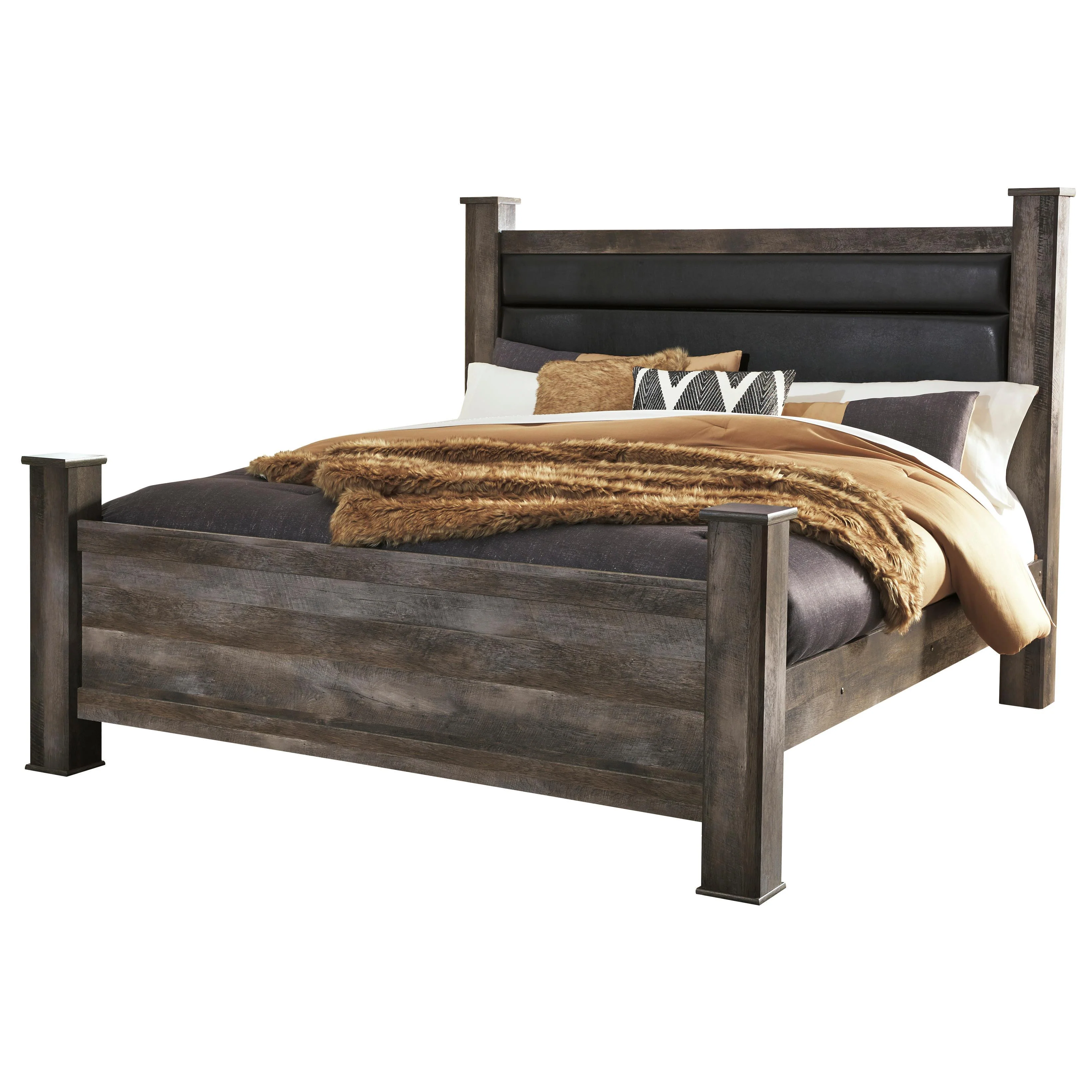 Signature Design by Ashley Wynnlow B440B35 6 pc King Poster Bedroom Set - Image 2
