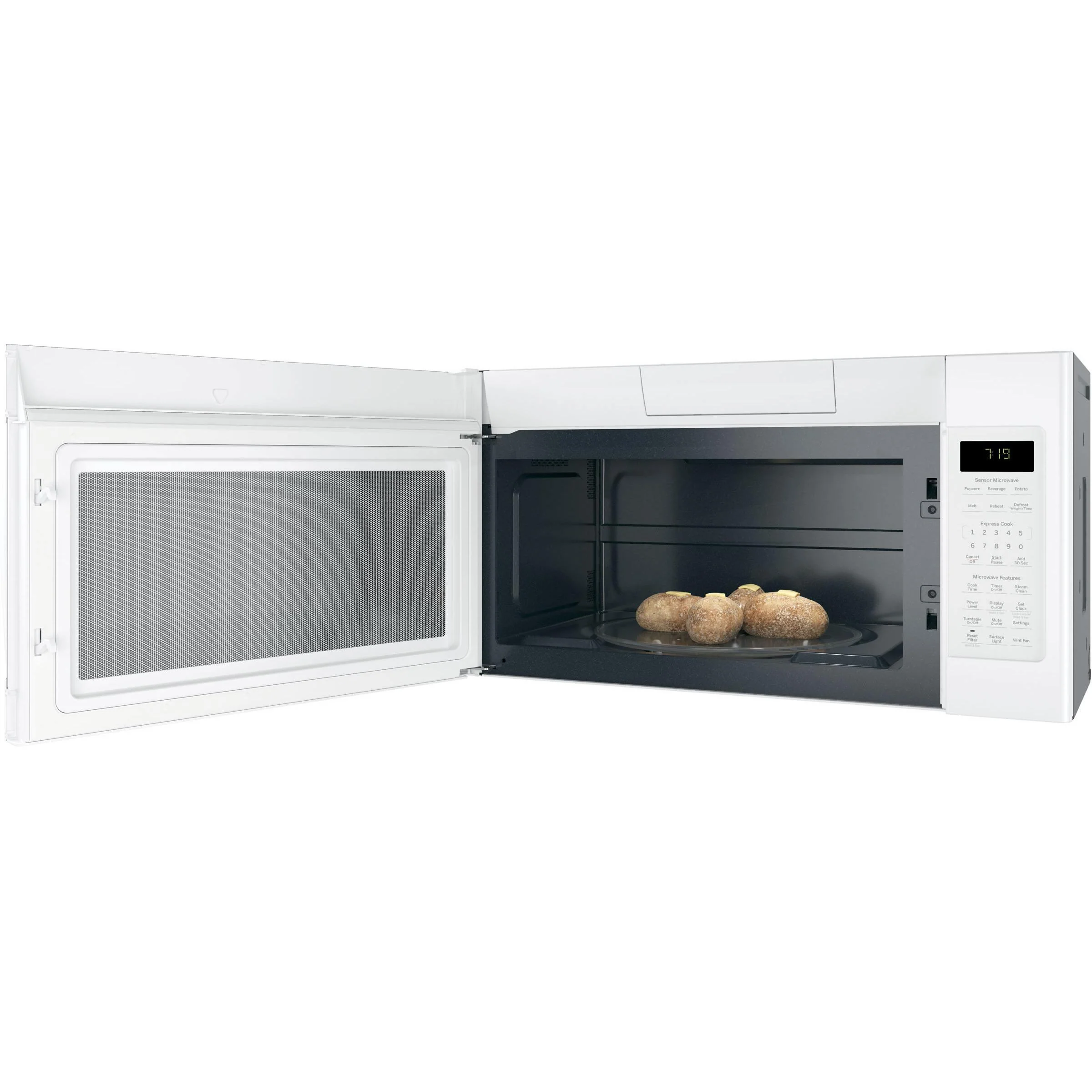 GE 30-inch, 1.9 cu. ft. Over-the-Range Microwave Oven JVM7195DKWW - Image 2