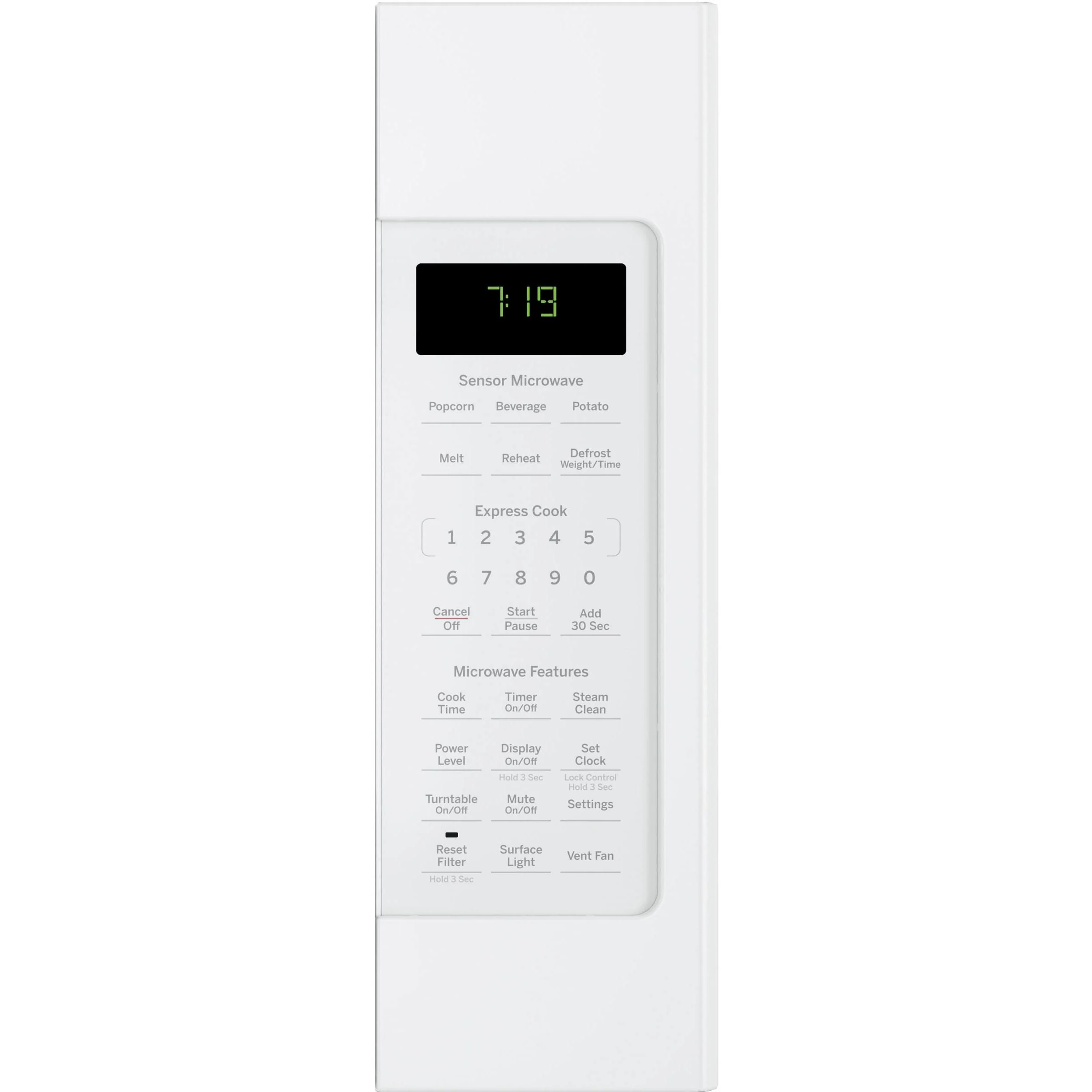 GE 30-inch, 1.9 cu. ft. Over-the-Range Microwave Oven JVM7195DKWW - Image 3
