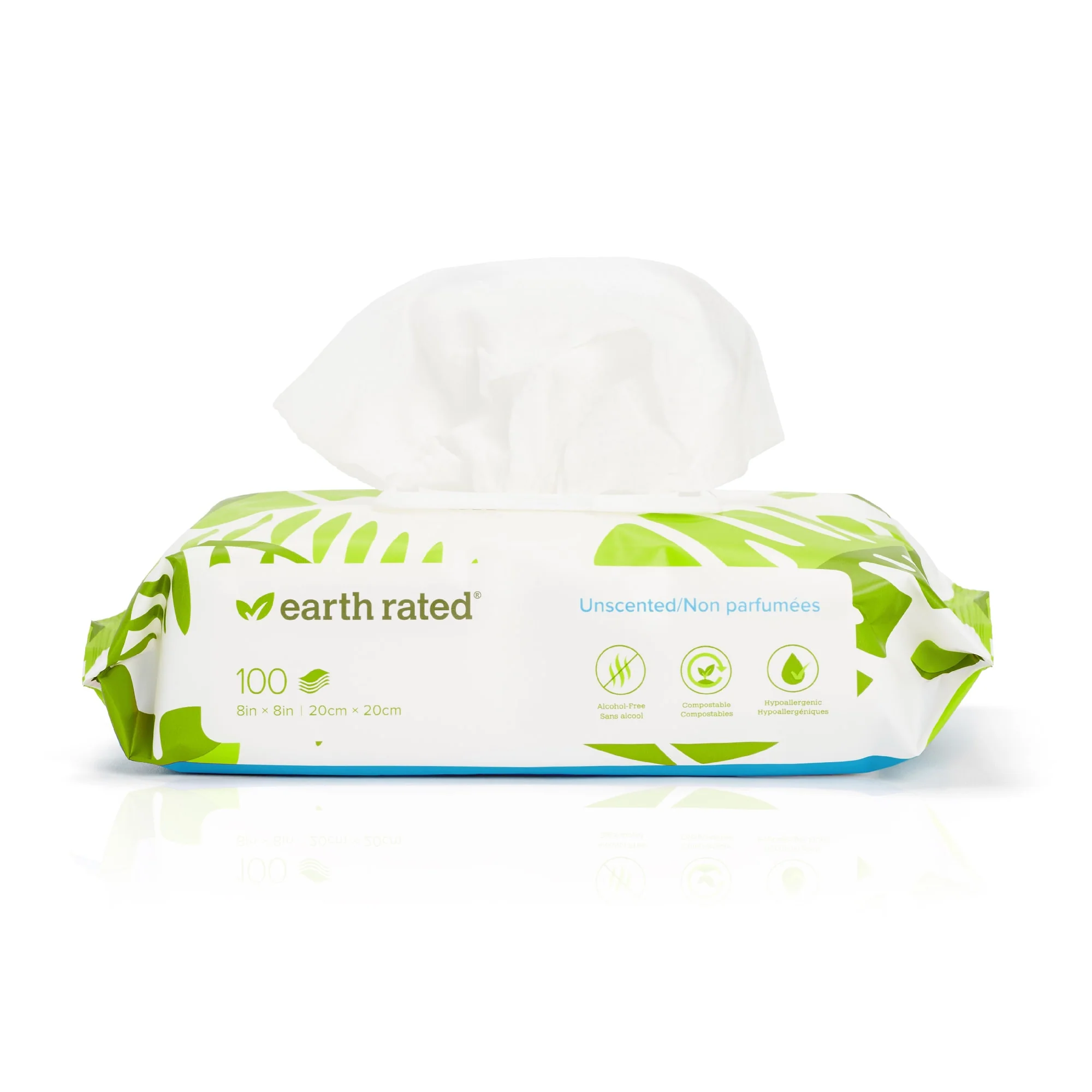 Earth Rated Dog Wipes Deodorizing Pet Wipes For Dogs Unscented 100ct - Image 1