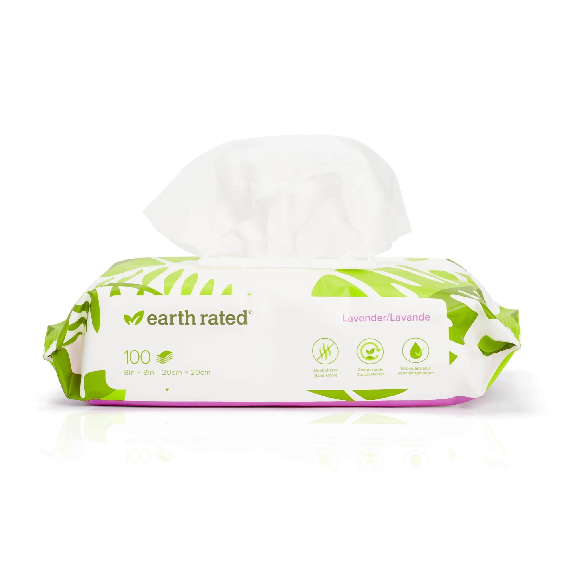 Earth Rated Dog Wipes Deodorizing Pet Wipes For Dogs Lavender 100ct - Image 1