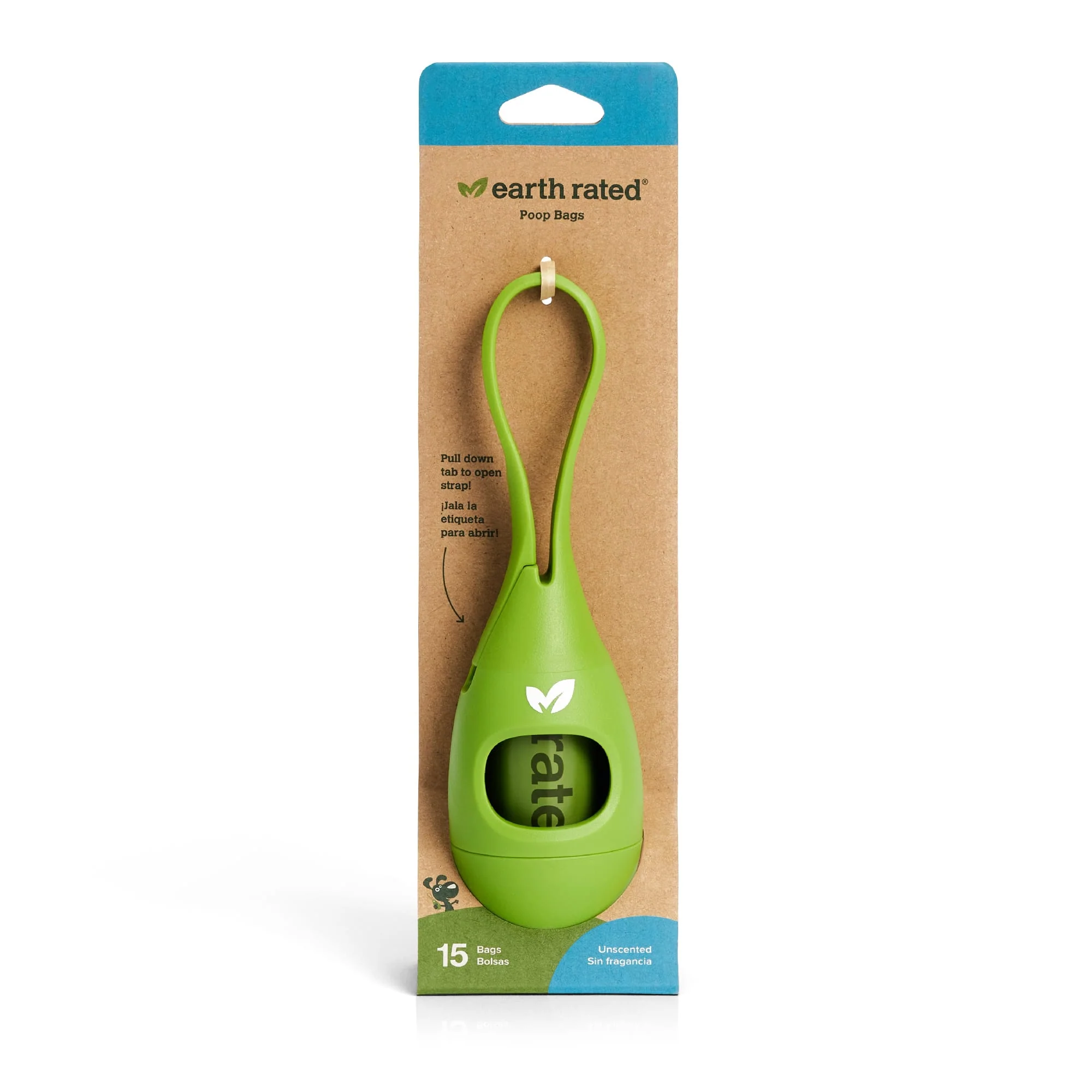 Earth Rated Dog Poop Leash Dispenser and Poop Bags 15ct - Image 1