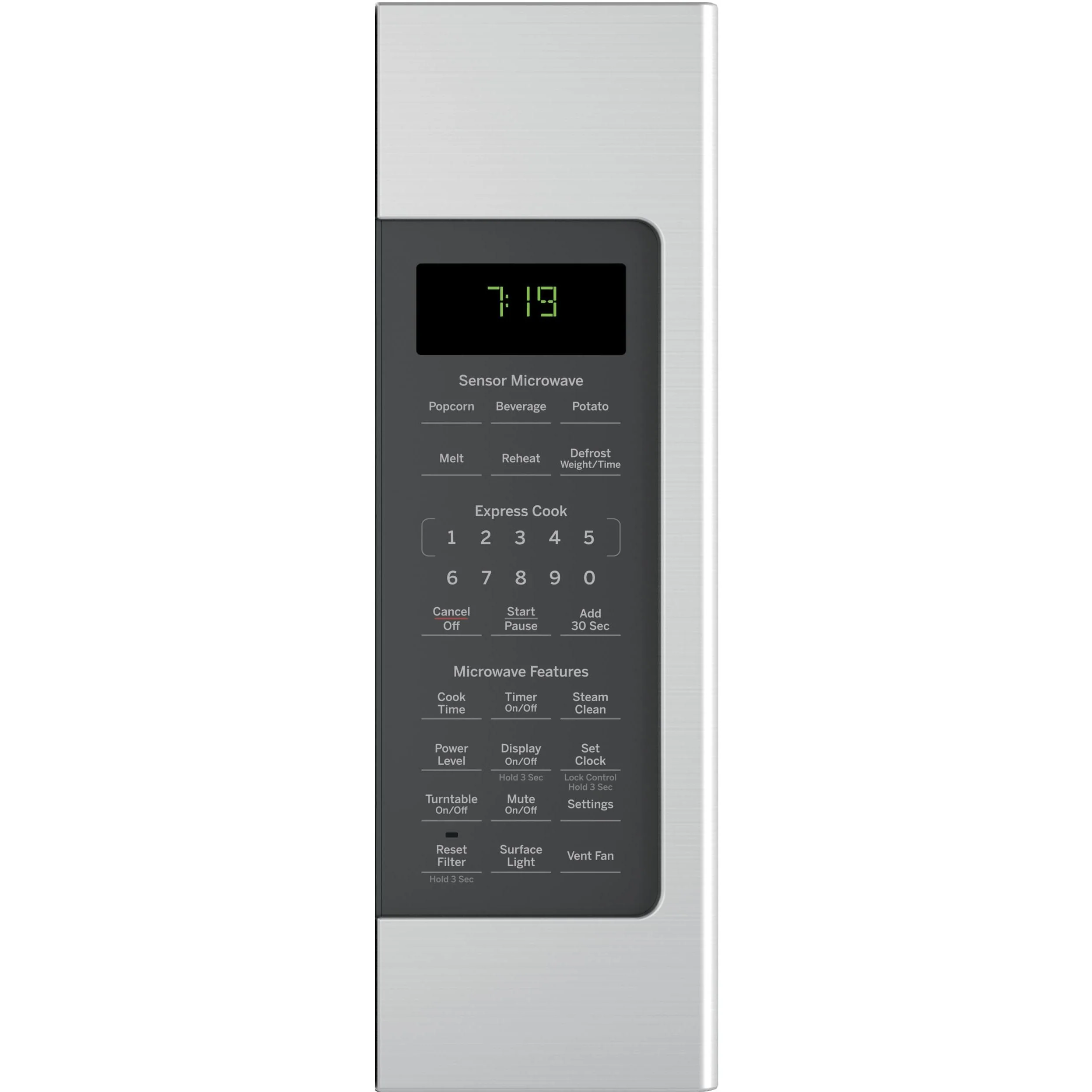 GE 30-inch, 1.9 cu. ft. Over-the-Range Microwave Oven JNM7196SKSS - Image 2