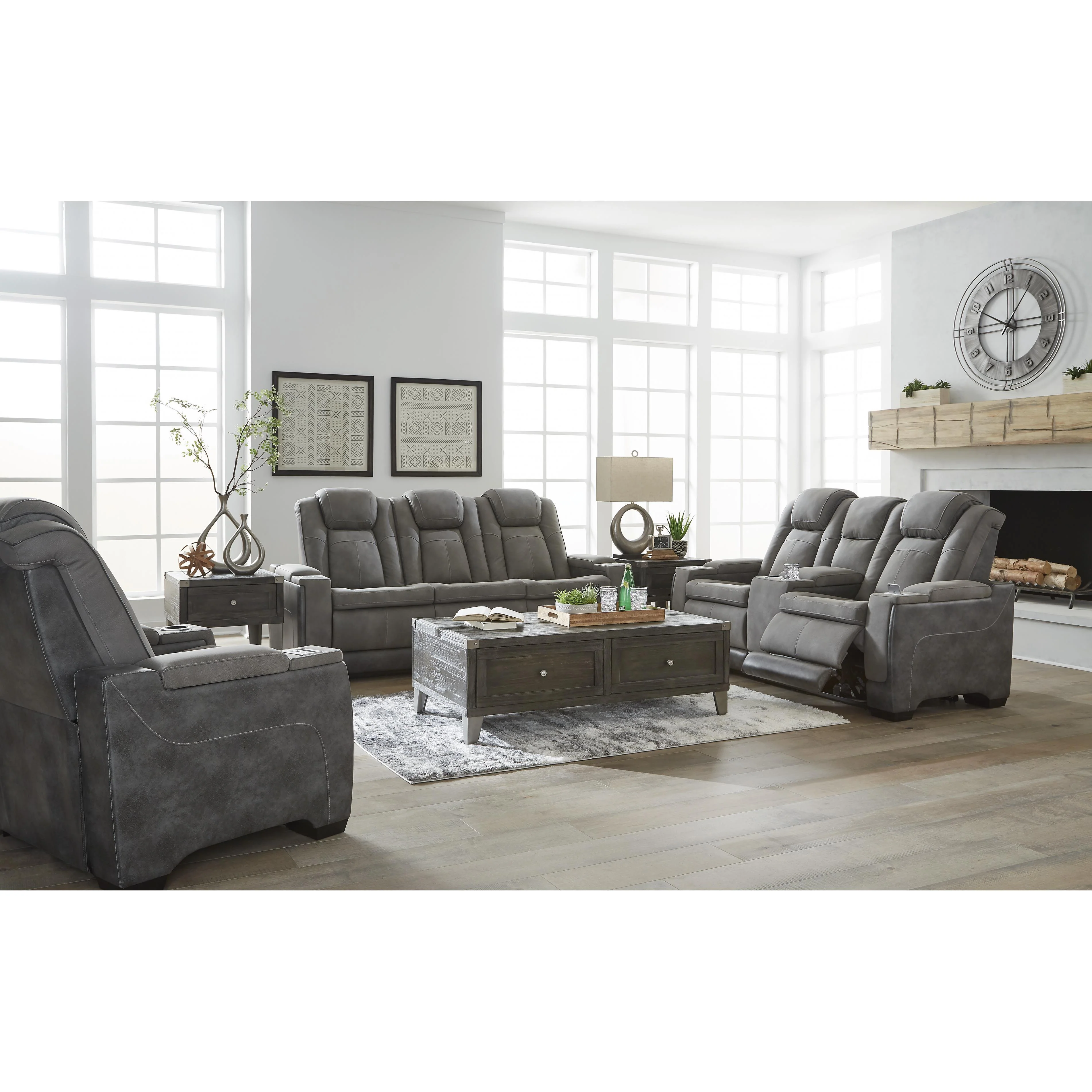 Signature Design by Ashley Next-Gen Durapella 22004U2 3 pc Power Reclining Living Room Set - Image 1